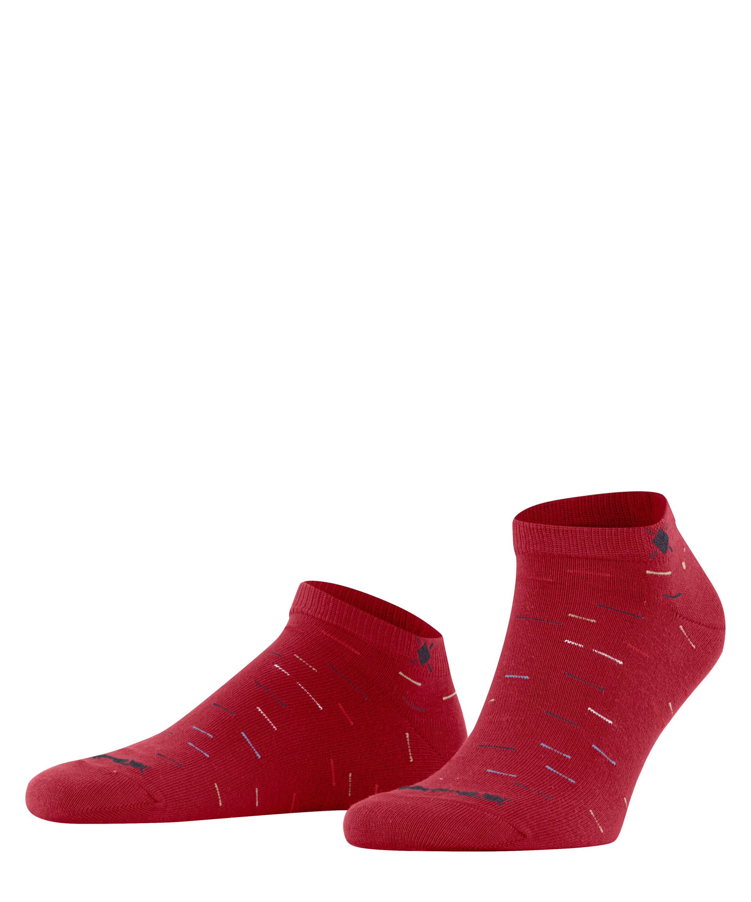 Burlington Sneakersocken Multi Stripe (1-Paar) mit Baumwolle red pepper (8074)