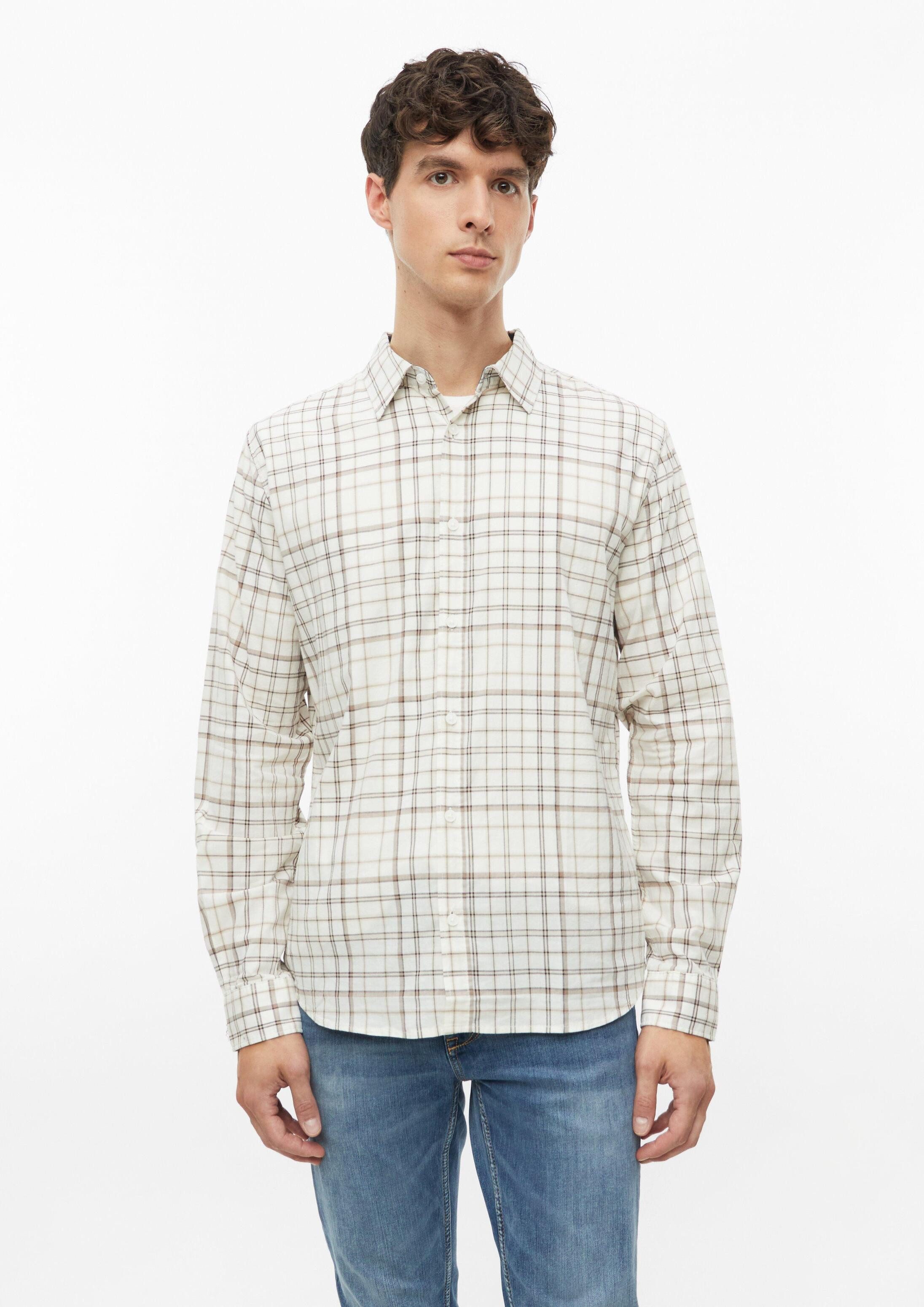 s.Oliver Langarmhemd Hemd Slim Fit: Softes Karo-Hemd aus Baumwollstretch