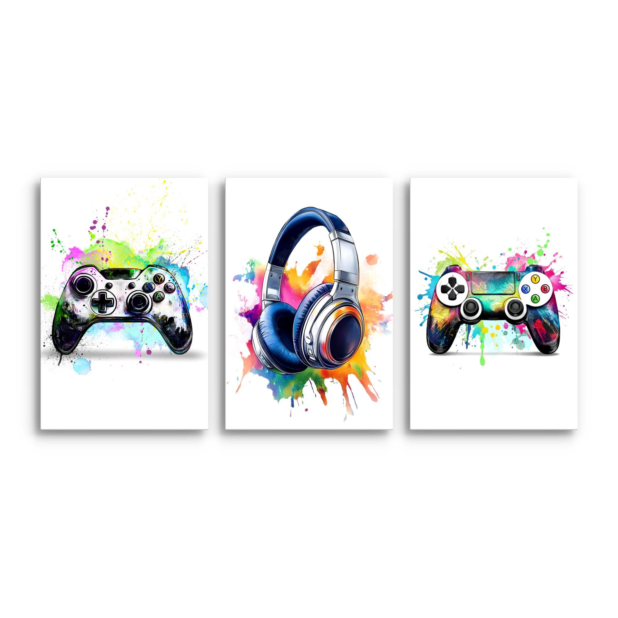 Novart Wandbild Wandbilder Gamer Spielkonsole Jugendzimmer Kinderzimmer, We günstig online kaufen