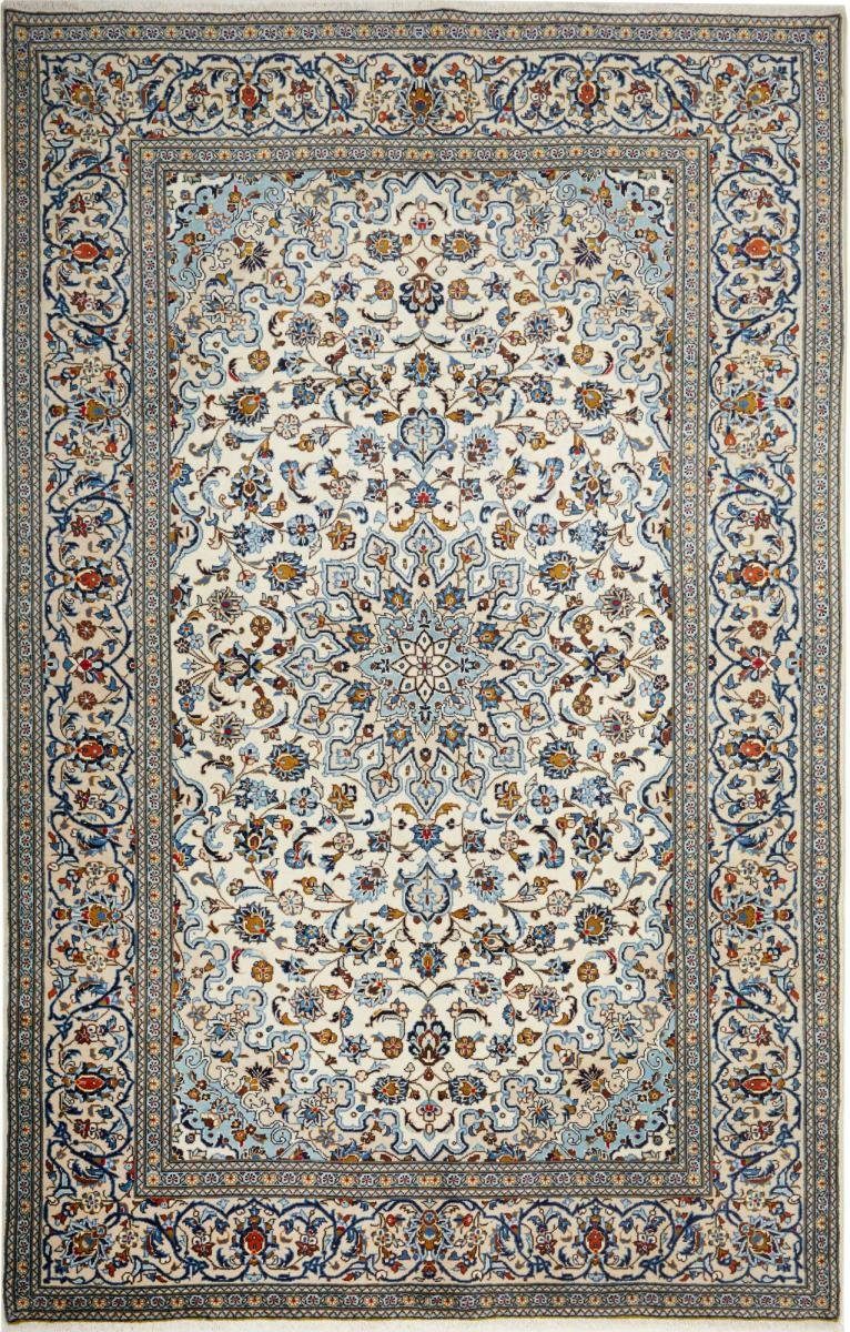 Orientteppich Keshan 197x308 Handgeknüpfter Orientteppich / Perserteppich, Nain Trading, rechteckig, Höhe: 12 mm