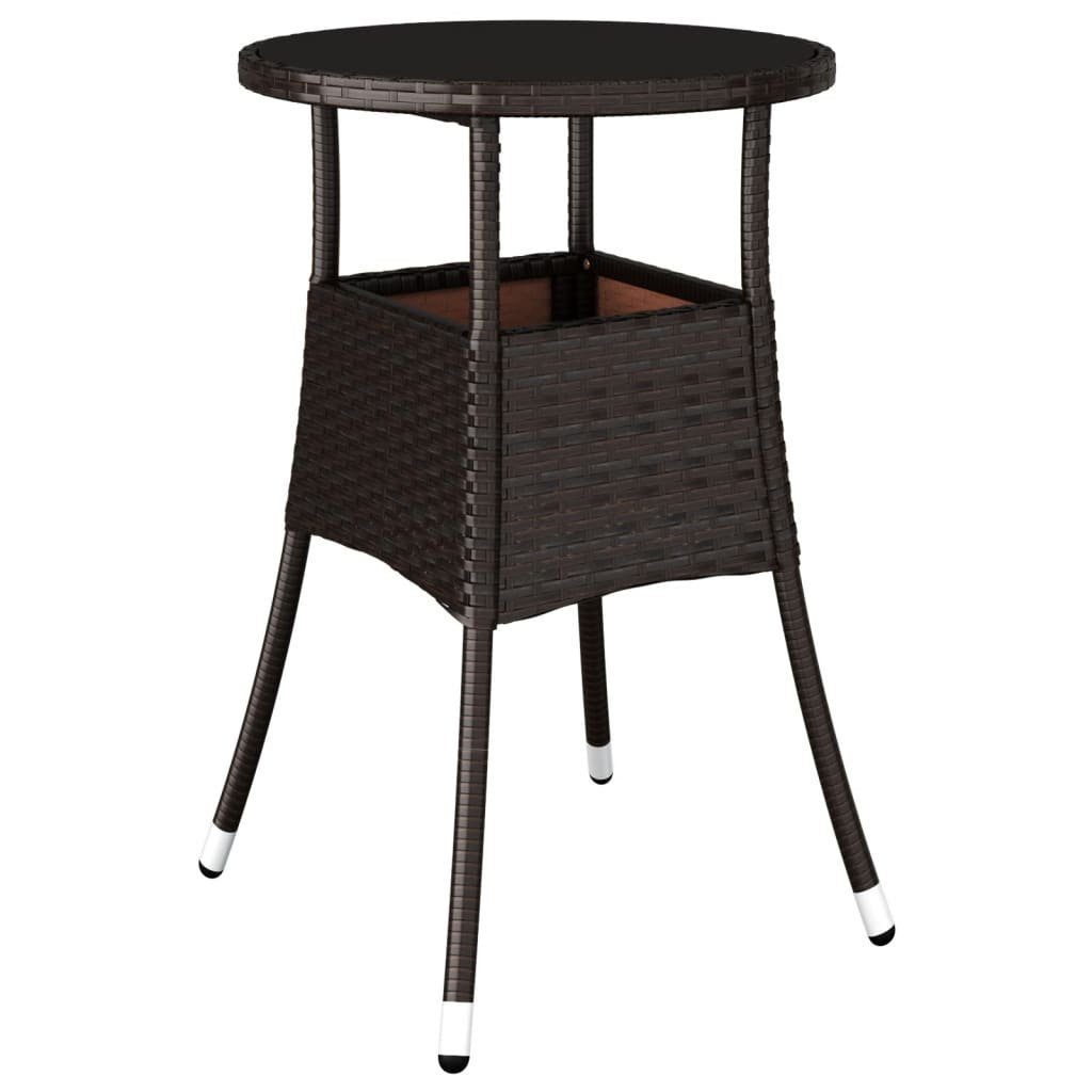 vidaXL Gartentisch Gartentisch Ø60x75 cm Hartglas günstig online kaufen