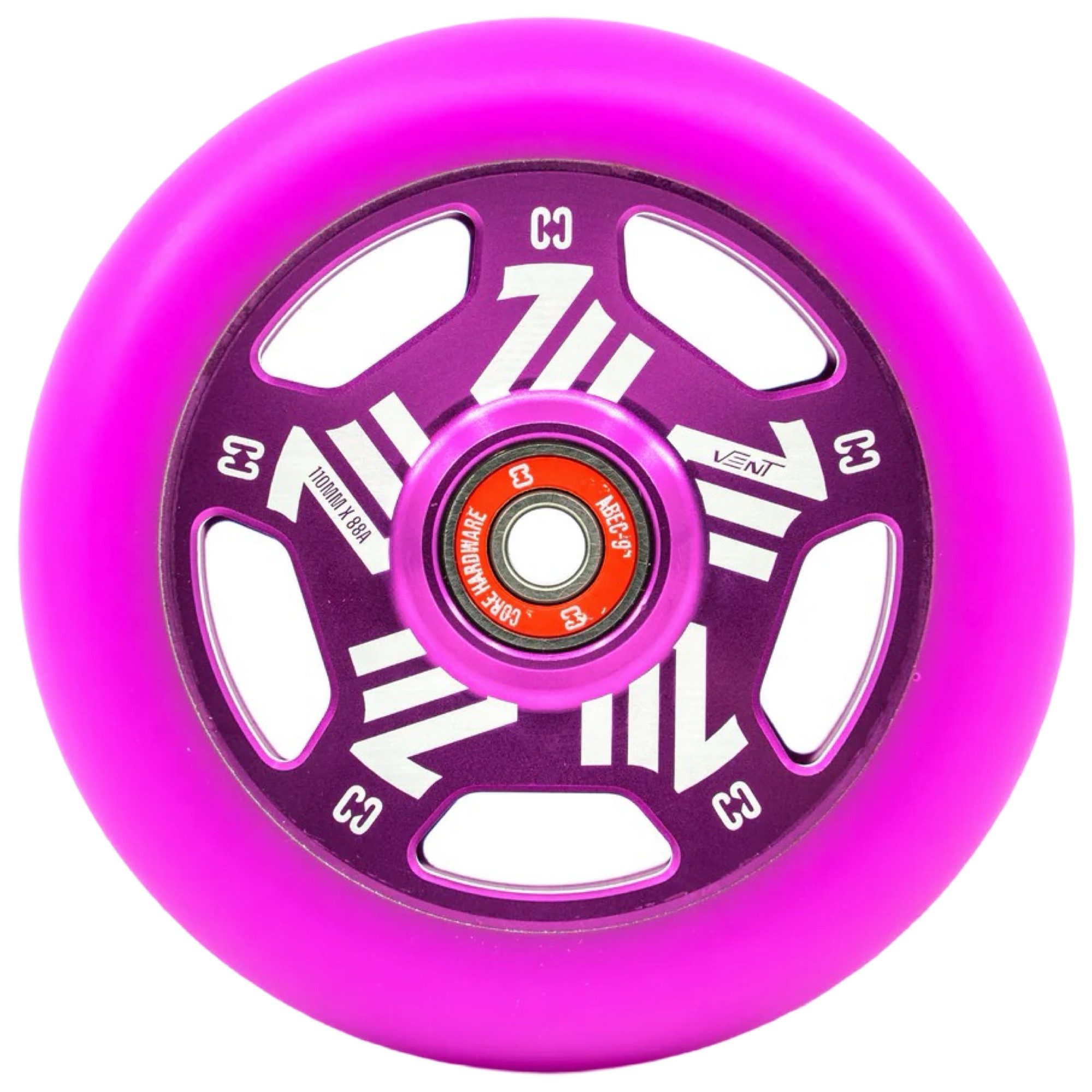 Core Action Sports Stuntscooter Core Vent Hollow Stunt-Scooter Rolle 110mm Lila