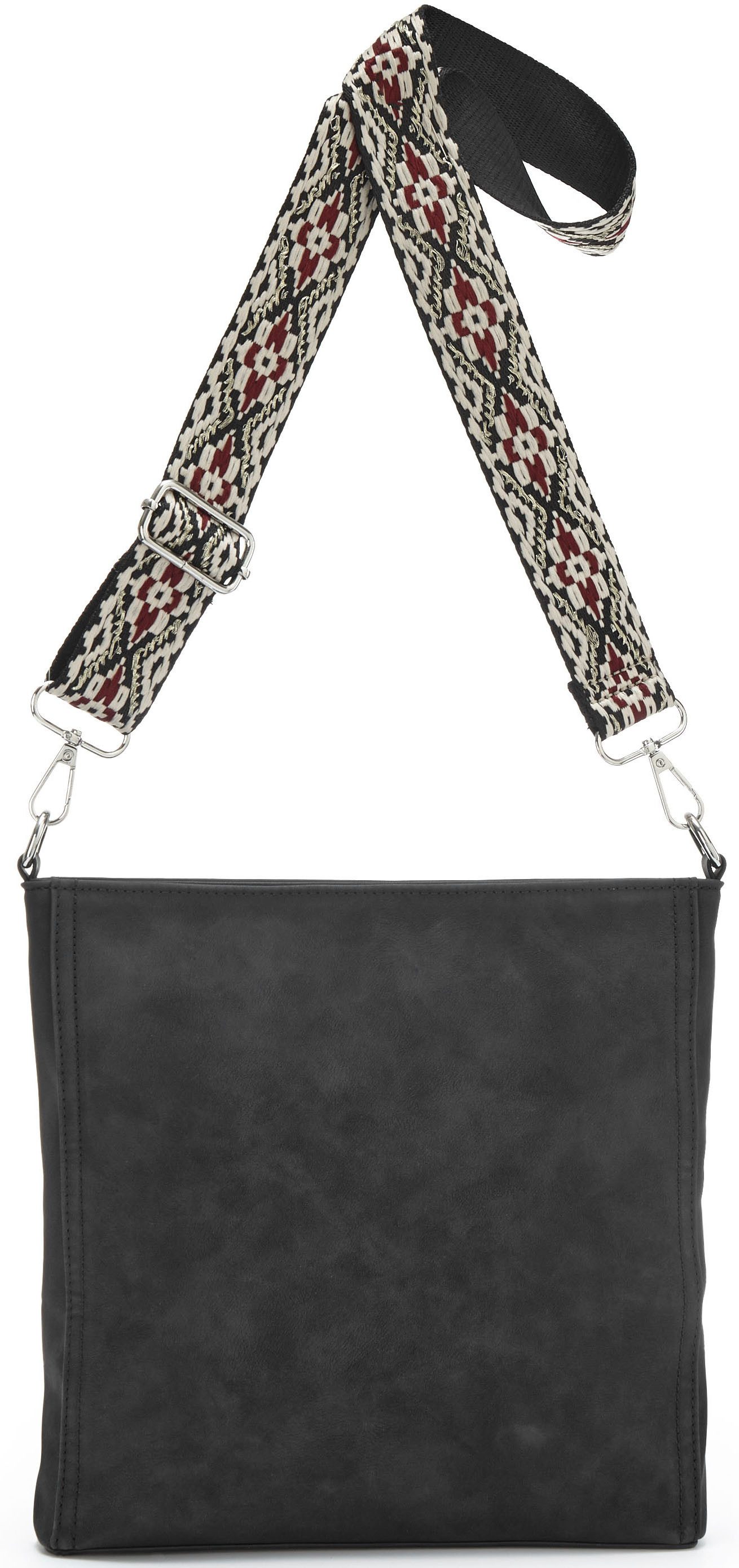 Vivance Umhängetasche Schultertasche, Crossbody Bag, Minibag, Damentasche, Handtasche Damen zum Umhängen mit austauschbarem Schulterriemen VEGAN