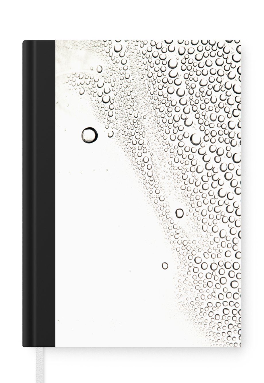 Notizbuch Tropfenbildung auf einem Glas