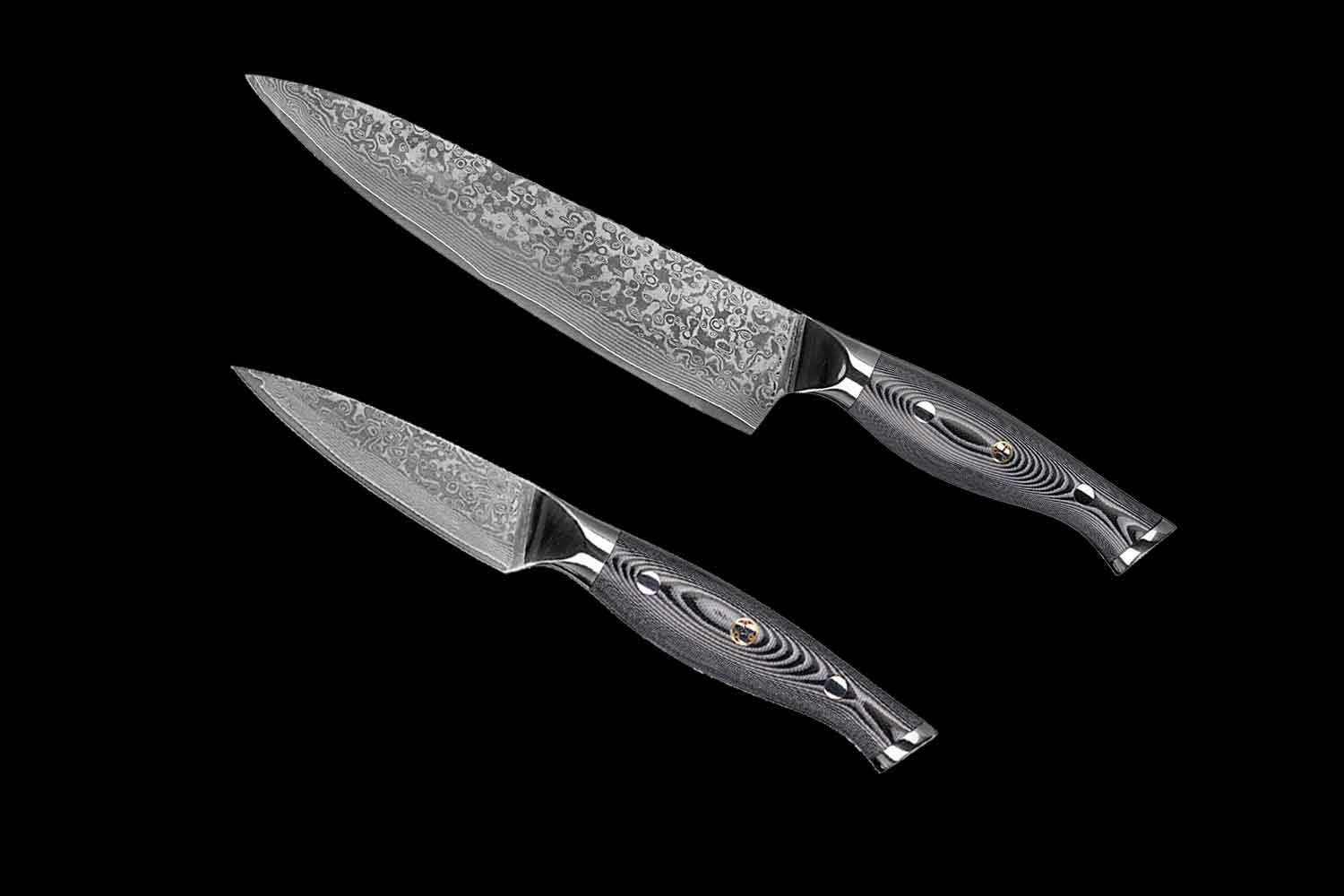 Muxel Allzweckmesser Ножі Set Damast 2-tlg Кухарські ножі - Kleines Фруктовий ніж