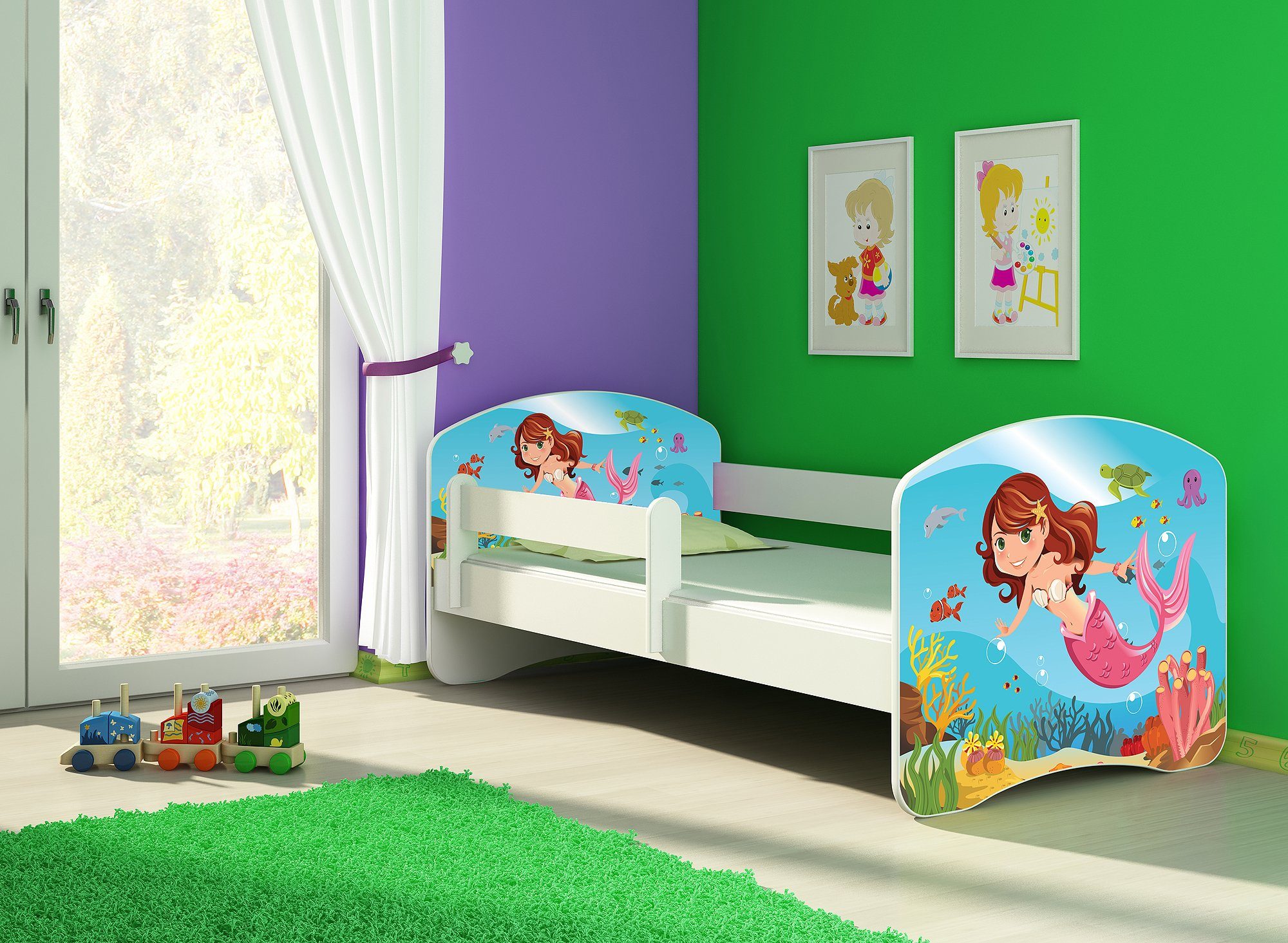 Clamaro Kinderbett (Kinderbett, Babybett 70x140, 80x160, günstig online kaufen