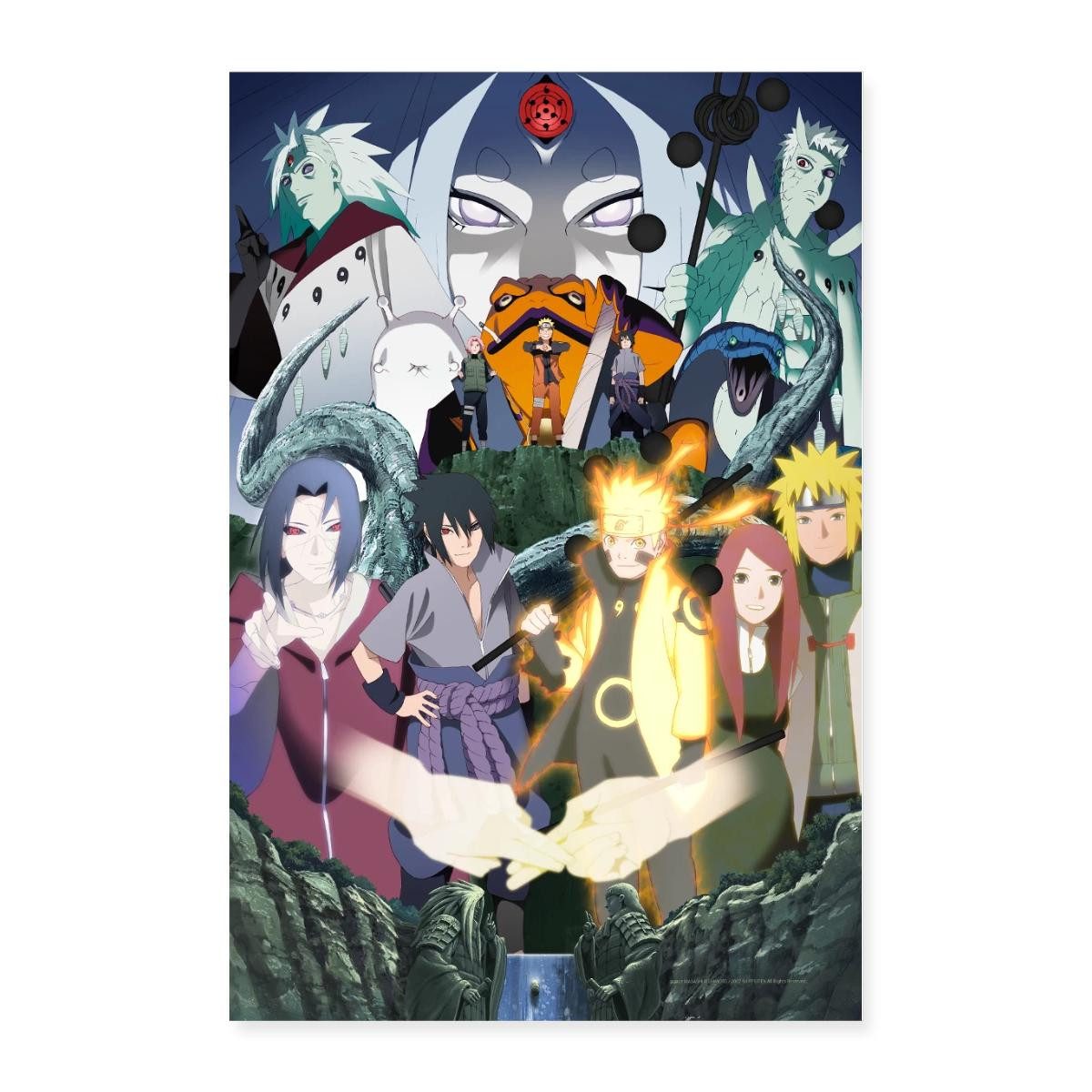 Spreadshirt Poster Naruto Shippuden Charaktere Poster 40x60 cm