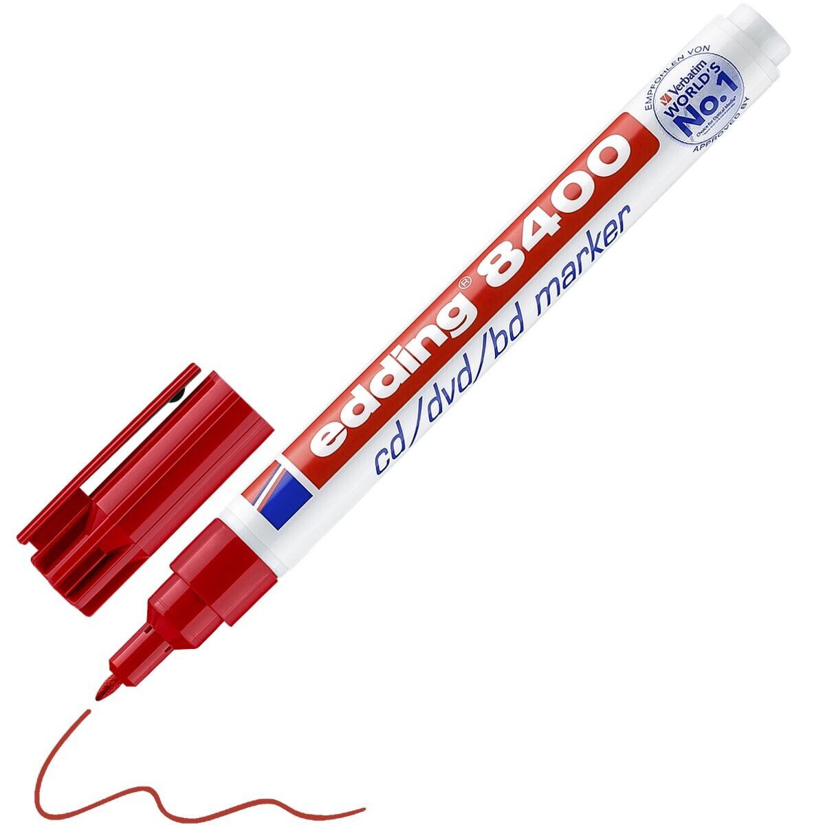 edding Permanentmarker 8400, (1-tlg), für CDs/DVDs/BDs