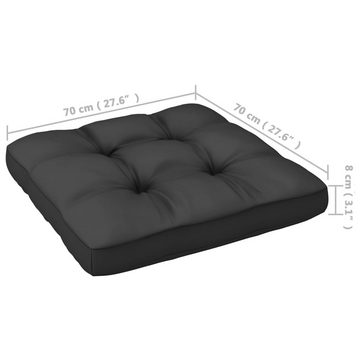 vidaXL Loungesofa 3-Sitzer-Sofa mit Kissen Kiefer Massivholz, 1 Teile