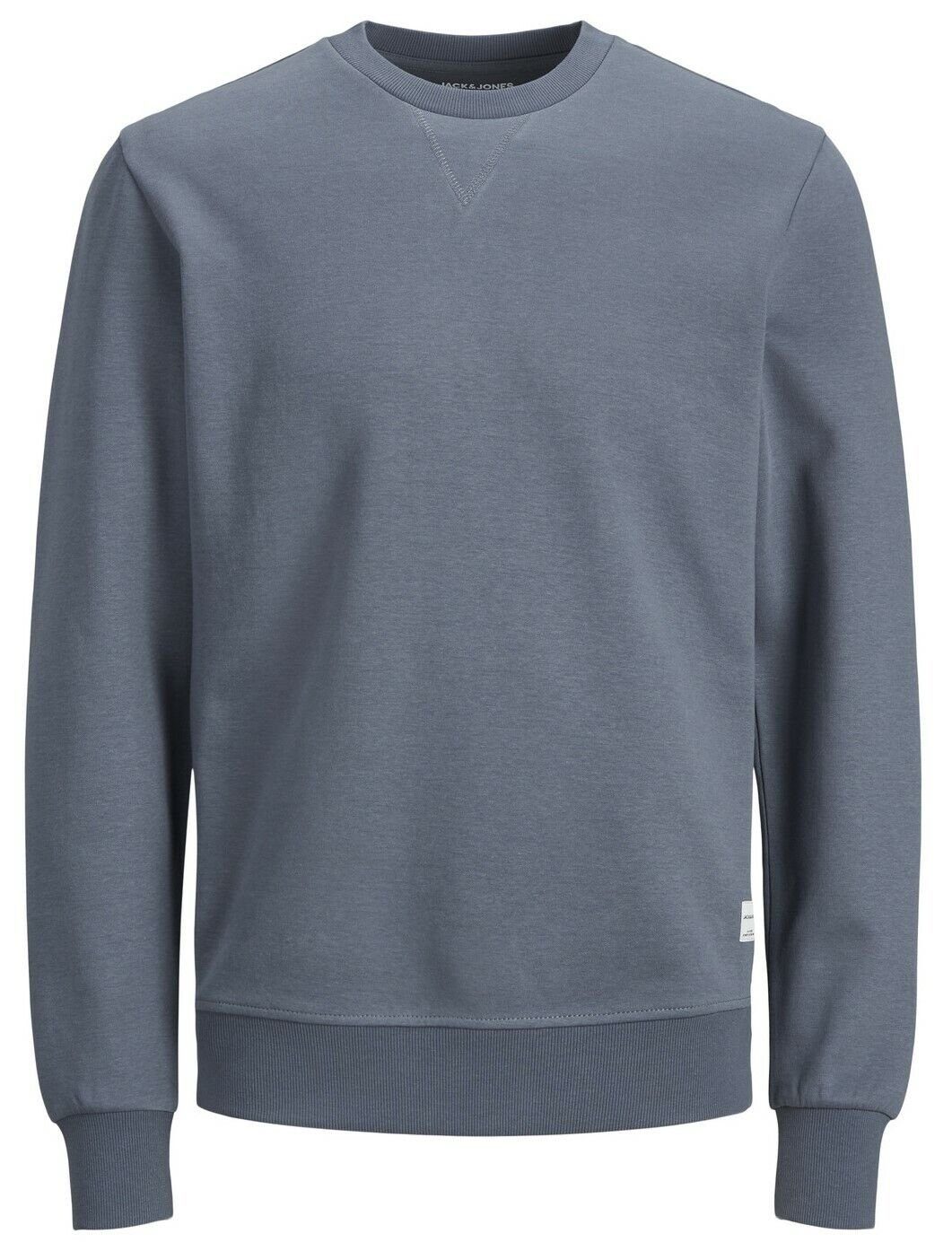 Jack & Jones Sweatshirt Basic Rundhals Pullover Grisaille