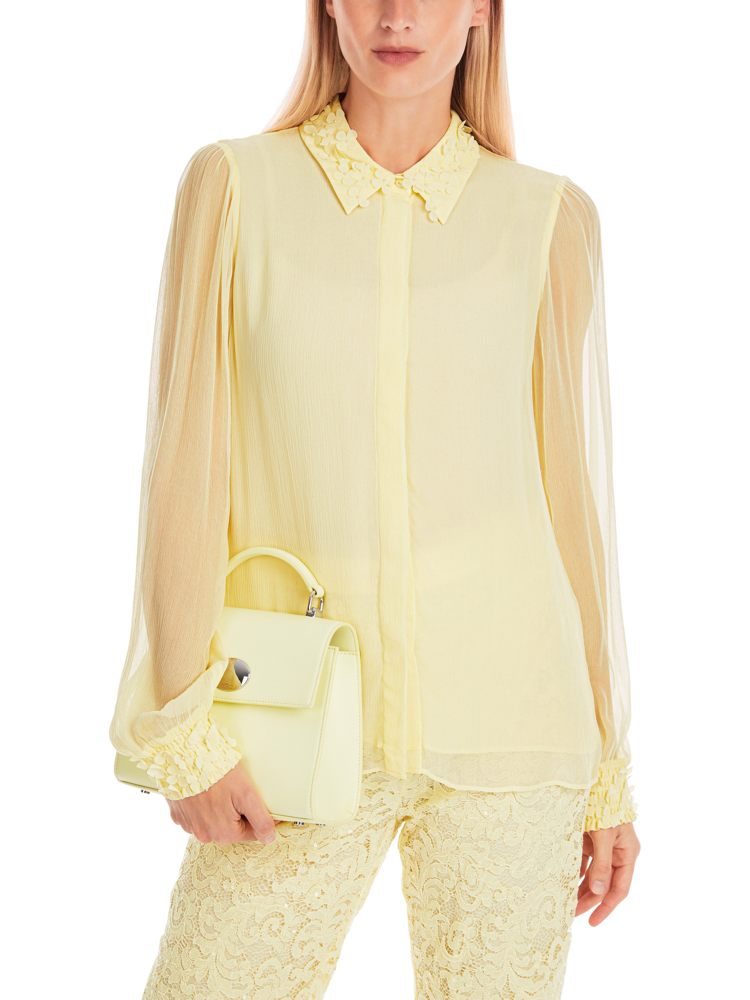 Marc Cain Hemdbluse "Dew Drop" Party Premium Damenmode Hemdbluse aus zartem günstig online kaufen