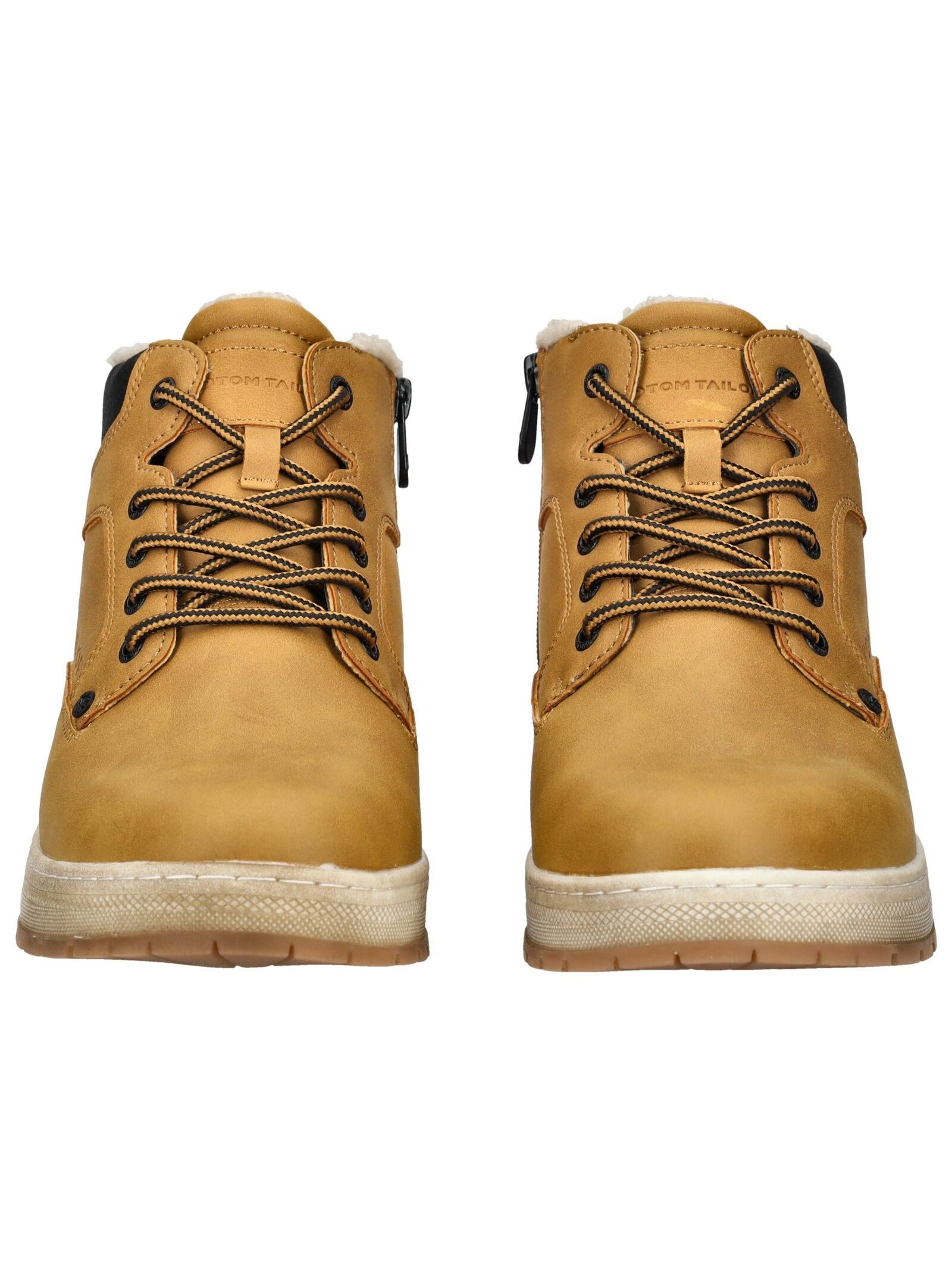 TOM TAILOR Stiefelette Lederimitat/Textil . Schnürstiefelette