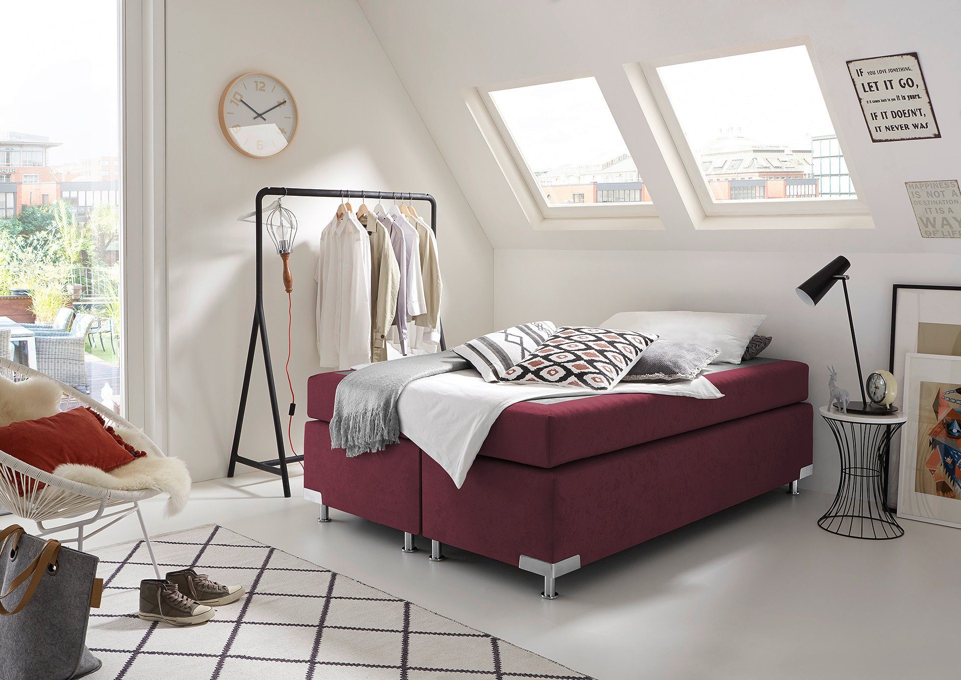 Westfalia Schlafkomfort Boxspringbett Holland, ohne Kopfteil, günstig online kaufen