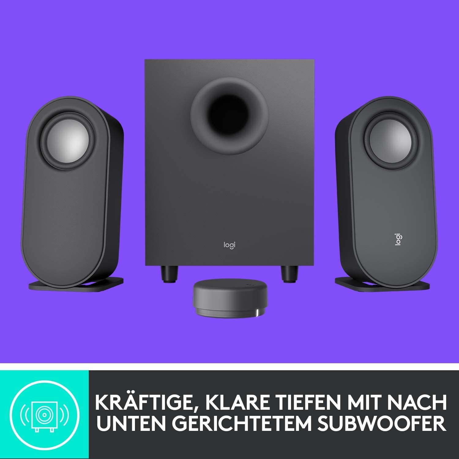 Logitech Z407 aktiv, 2.1 PC-Lautsprecher