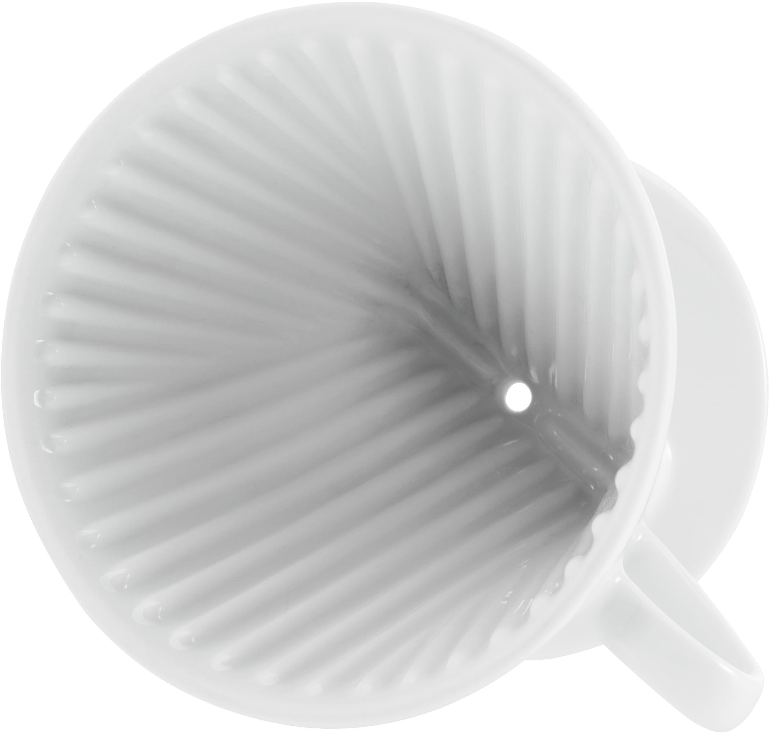 CreaTable Handfilter Nostalgie Weiss, Kaffeefilter, Porzellan, Robust