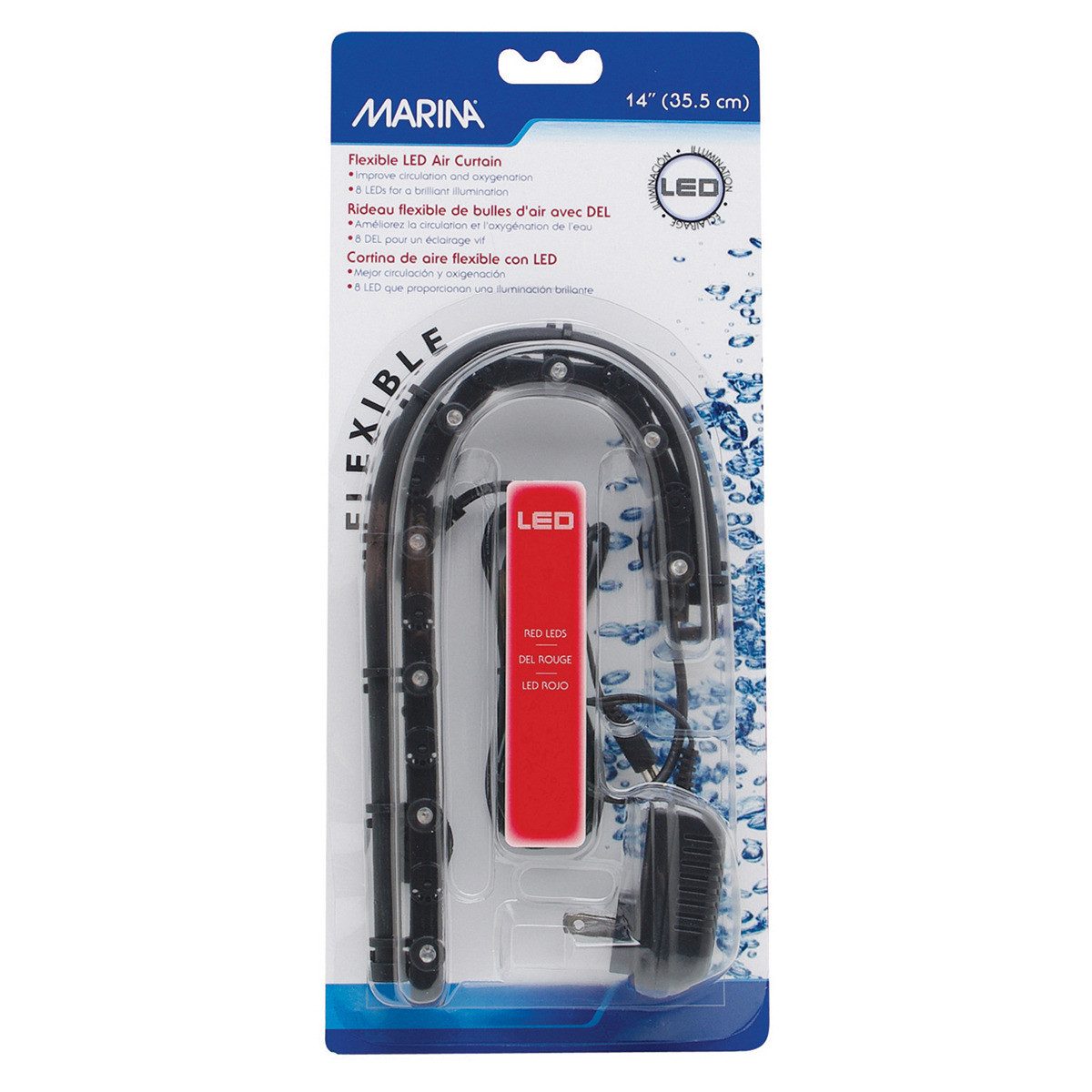 Marina Aquarium-Beleuchtungssteuerung Flexibler LED-Luftvorhang rot