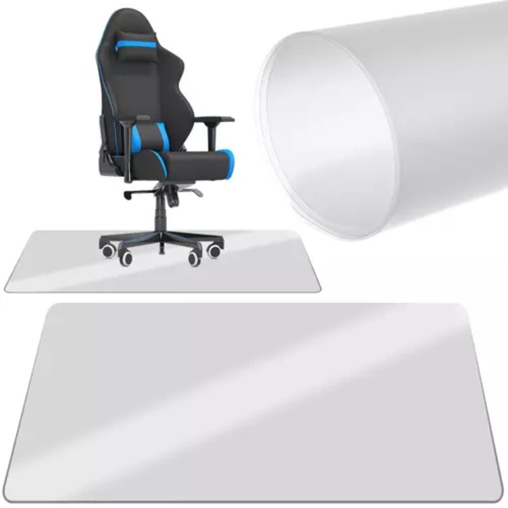 Ruhhy Bodenschutzmatte Stuhlschutzmatte transparent, Bodenschutzmatte Stuhlmatte Bürostuhlunterlage XL Schutz 130x90 Sportgeräte Universal Zuhause, Stuhl für Tisch, 1-St