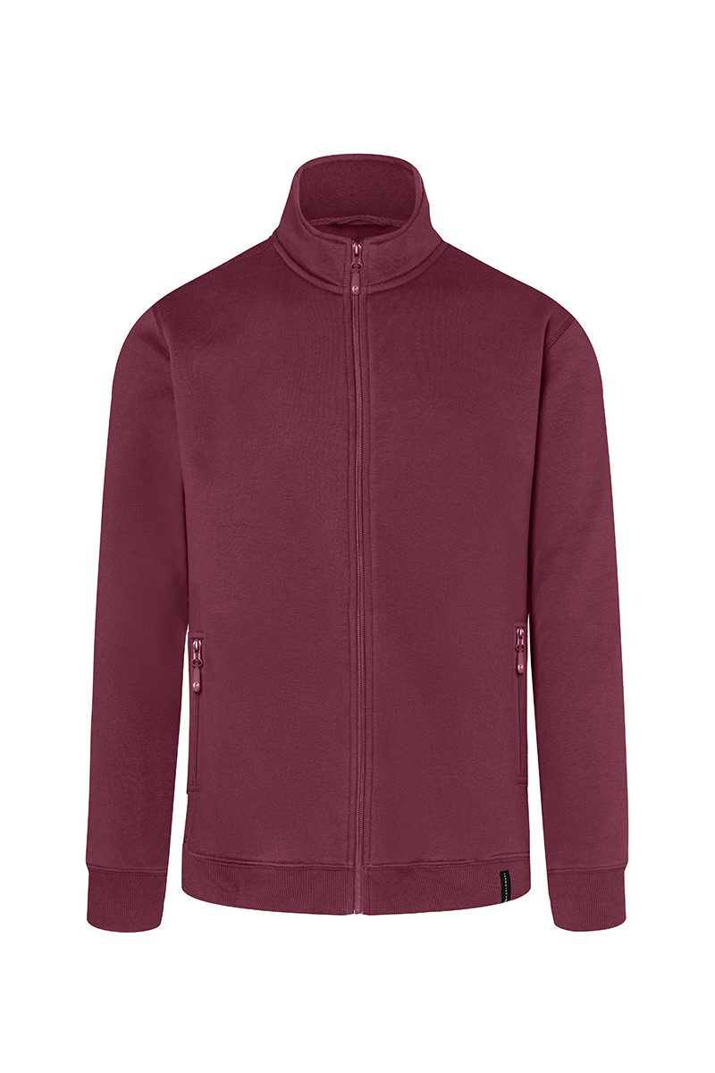 Sweatjacke KARLOWSKY Herren Workwear Sweatjacke SOFT-FACE Aubergine