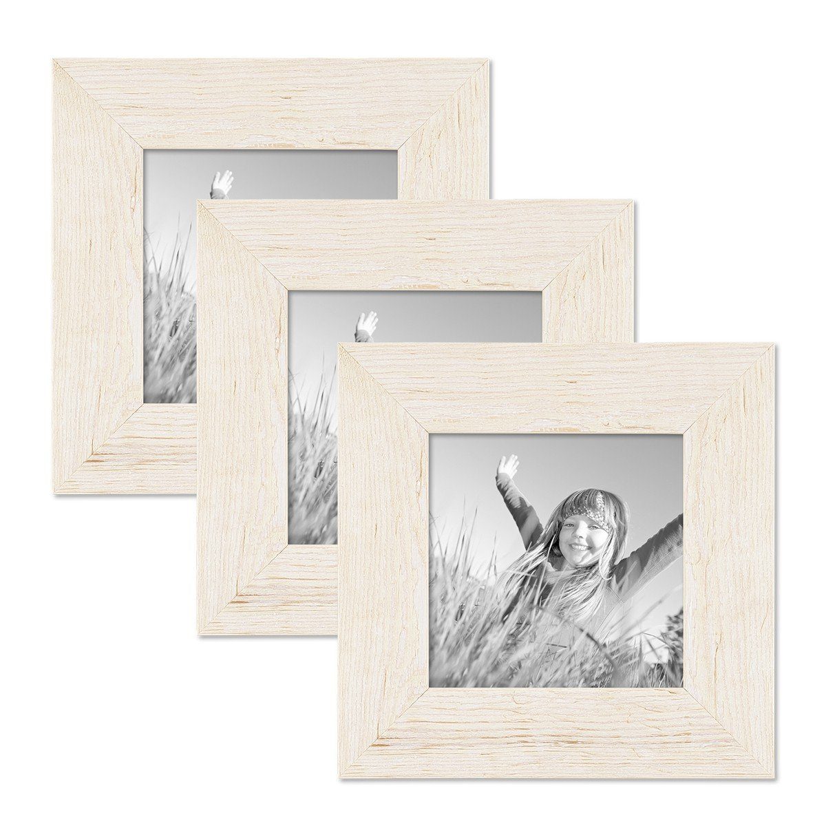 PHOTOLINI Bilderrahmen 3er Set Strandhaus Rustikal günstig online kaufen