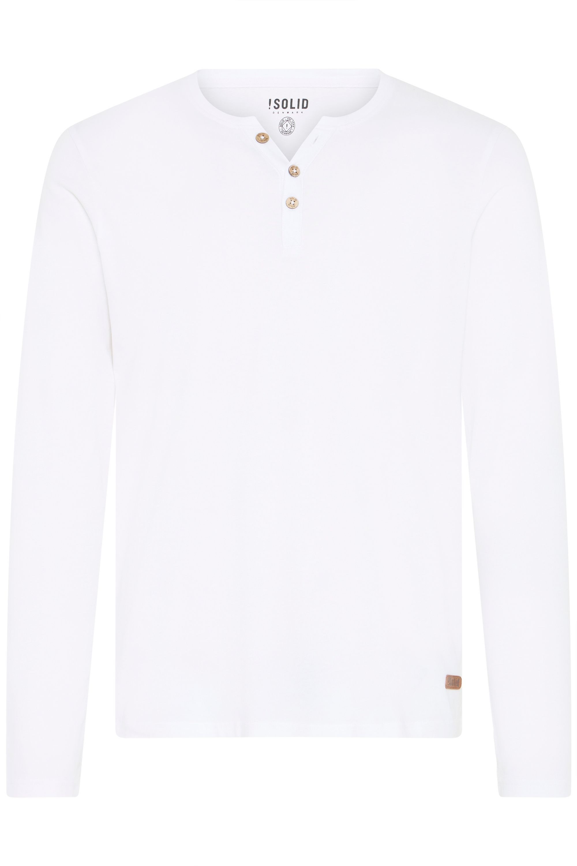 !Solid Rundhalsshirt SDVolko Klassisches Longsleeve mit Knopfleiste günstig online kaufen