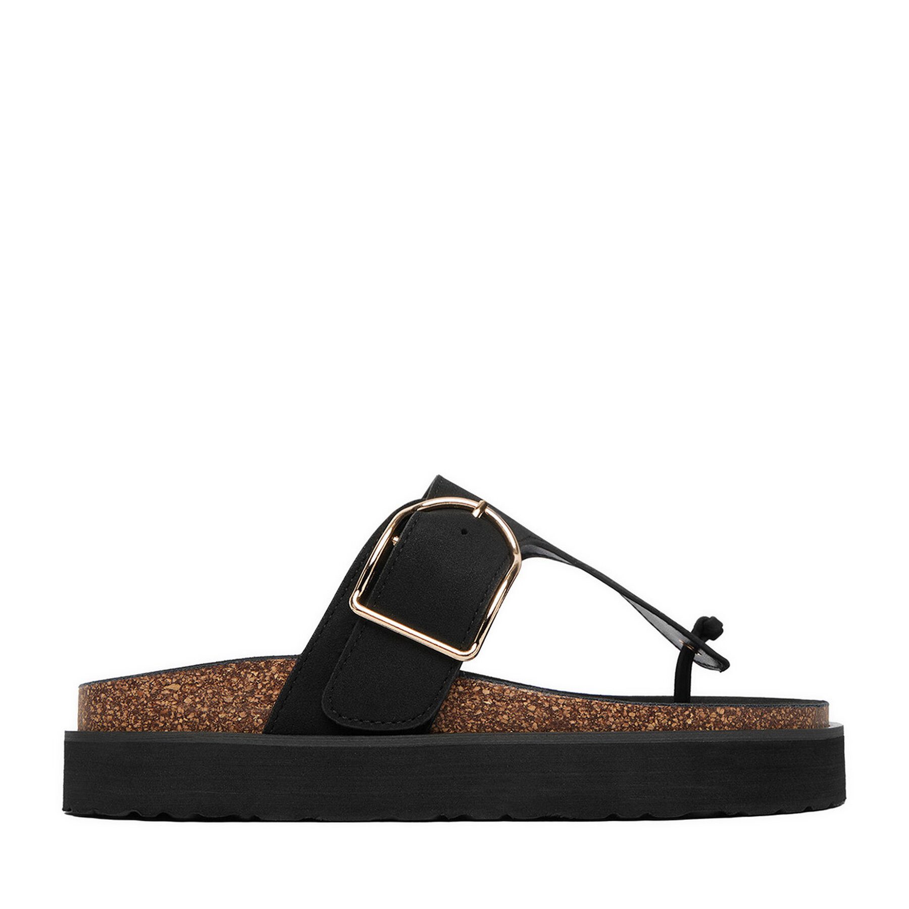 DeeZee Deezee Damen-Flip-Flops Schwarz Badepantolette
