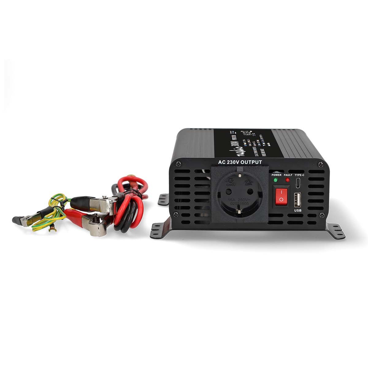 Nedis Stromerzeuger PIP30012FBK, (1-tlg), USB-A, USB-C und Schuko Steckdose, flexible Nutzung für unterwegs