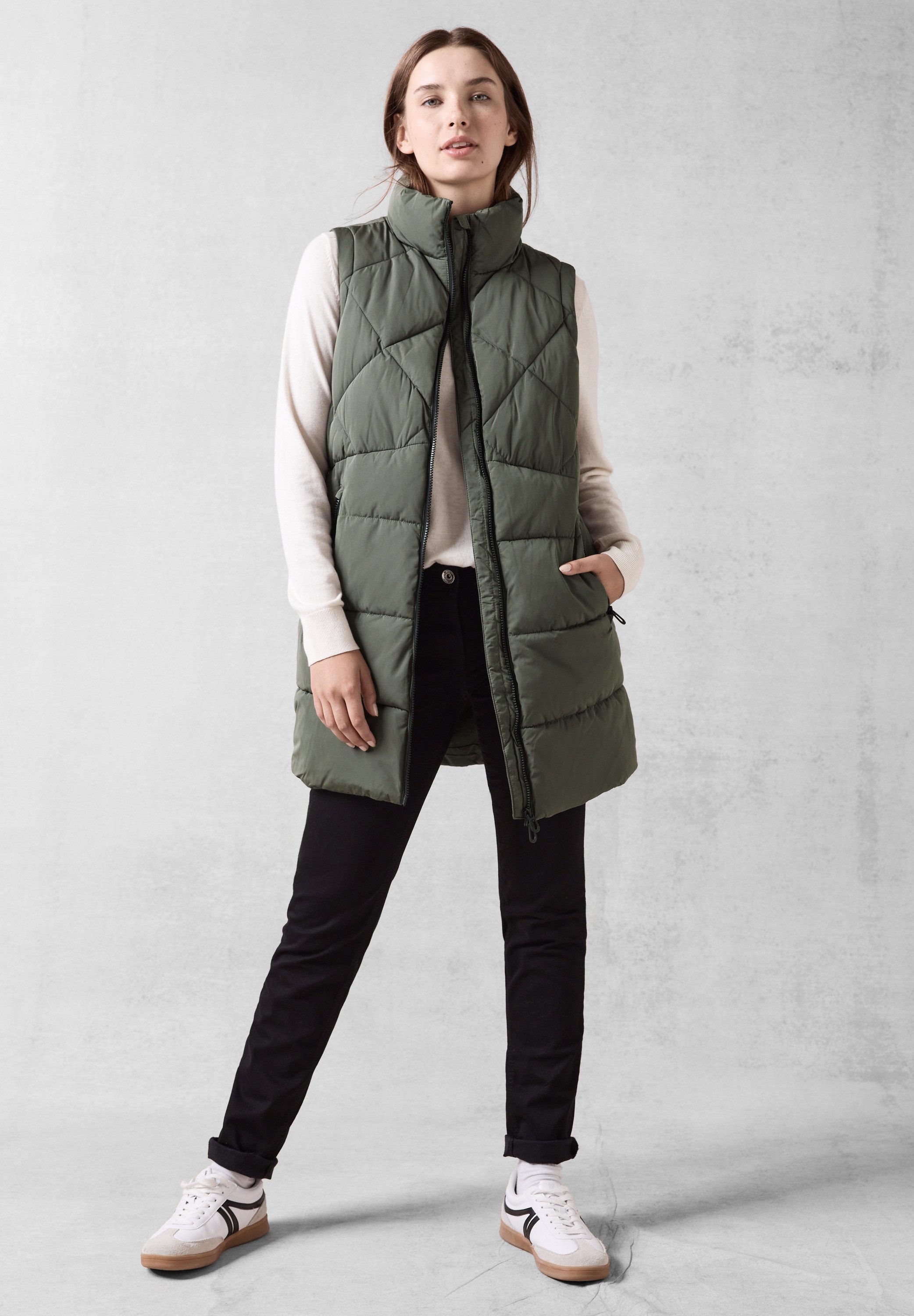 CECIL Steppweste mit Stehkragen