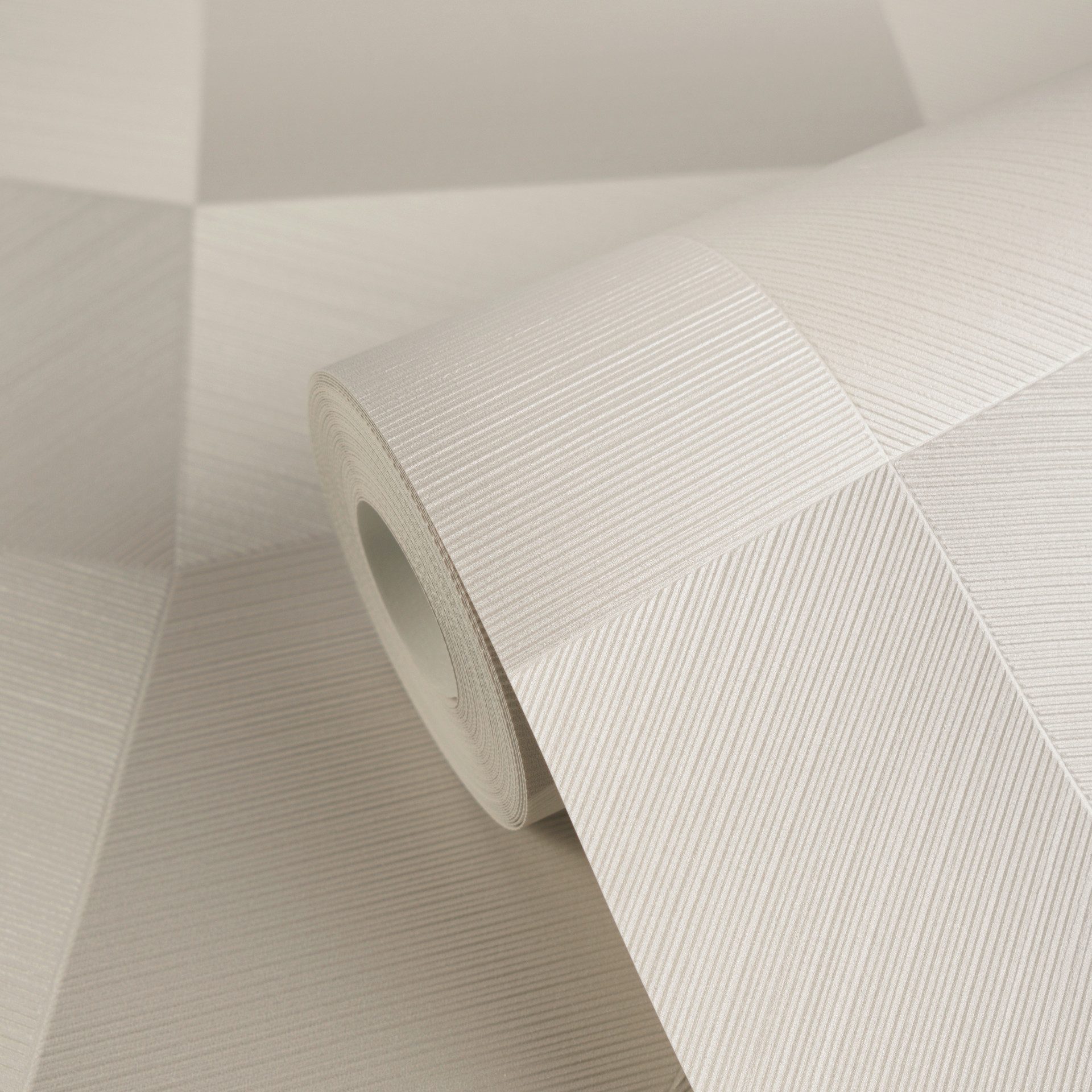 living walls Vliestapete Vibes & Styles Damian – Refined Dimensions Vliestapete, leicht strukturiert, 3D-Optik, (1 St), Geometrisches 3D-Design mit markanter Struktur und edlem Glanzeffekt