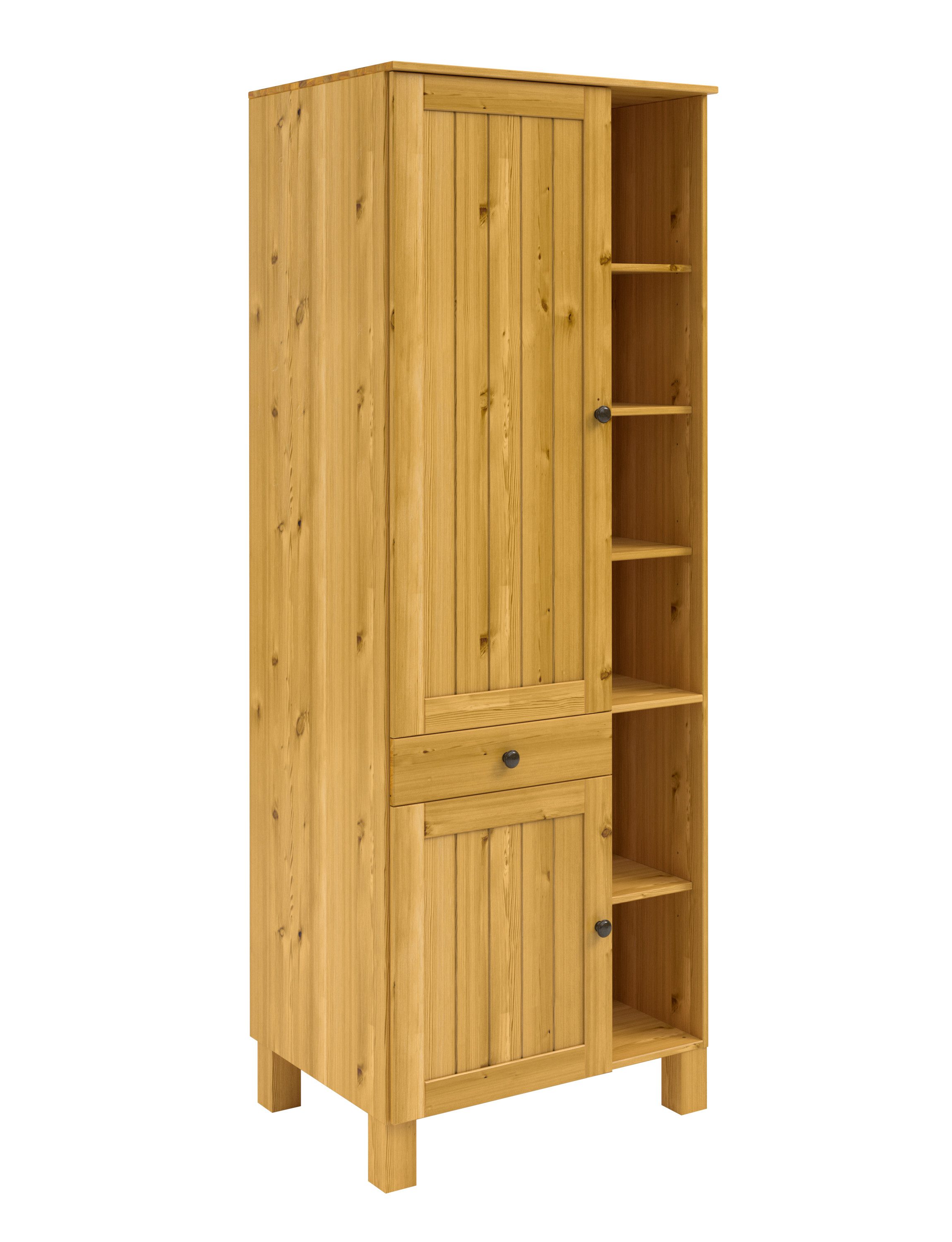 Home affaire Hochschrank Alby2 Mit Metallgriffen, Breite 75 cm