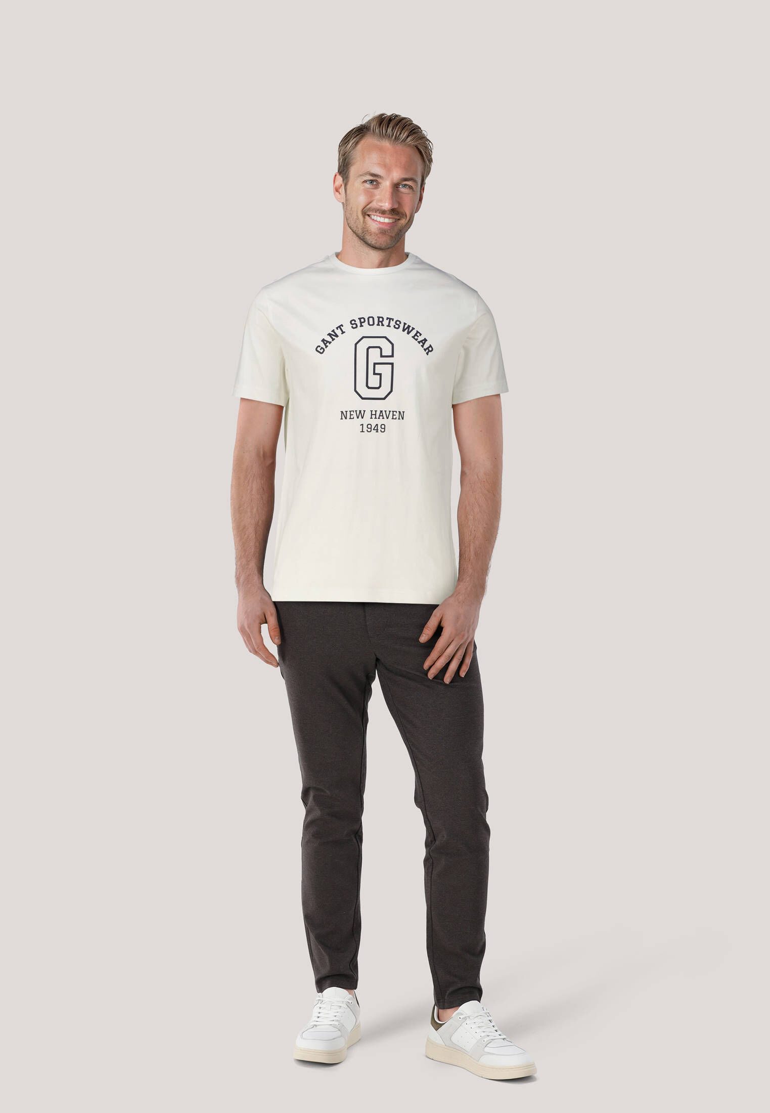 Gant T-Shirt Herren T-Shirt aus Baumwolljersey günstig online kaufen
