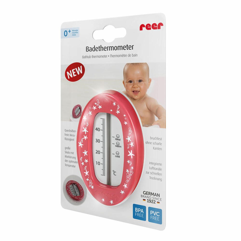 Reer Badethermometer Oval Beerenrot
