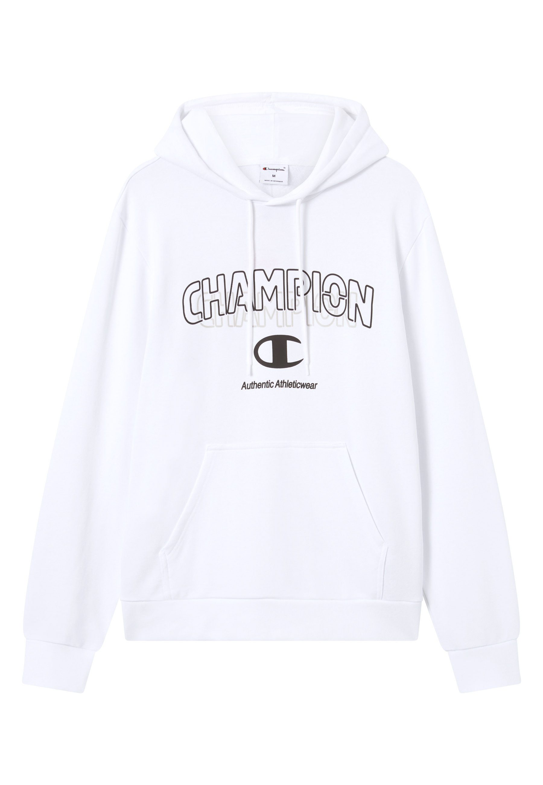 Champion Kapuzensweatshirt Graphic Terry Hoodie mit Rundhalsausschnitt, aus Baumwolle und Polyester – Bild 5 von 5