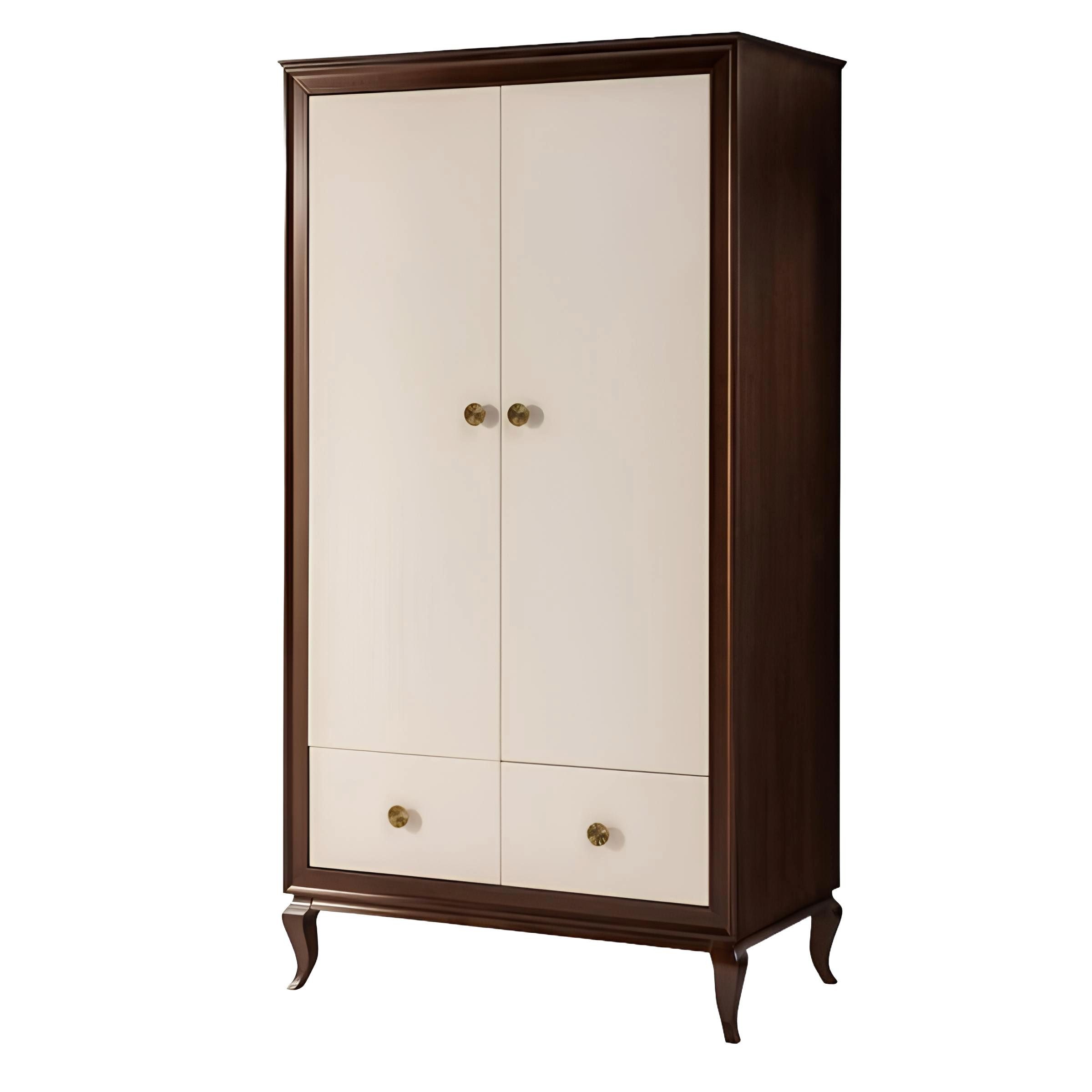 Xlmoebel Kleiderschrank Eleganter Wäscheschrank mit geräumigen Fächern in Holzoptik (Kleiderschrank) Hergestellt in Europa