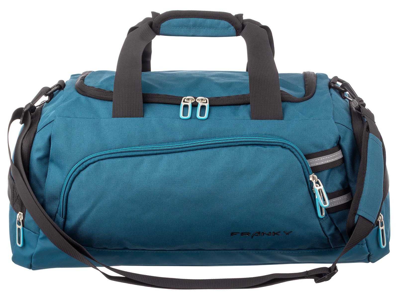 Franky Reisetasche RT35L Reisetasche Duffle Bag Sporttasche Gr. L (1 Stück, 1-tlg., L/B/H ca. 37/62/31 cm), Trolleyaufsteckfunktion