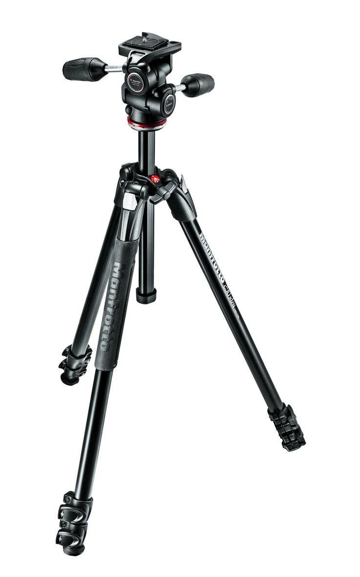 Manfrotto MK290XTA3-3W XTRA Alu-Stativ inkl. MH804-3W Neiger Stativhalterung