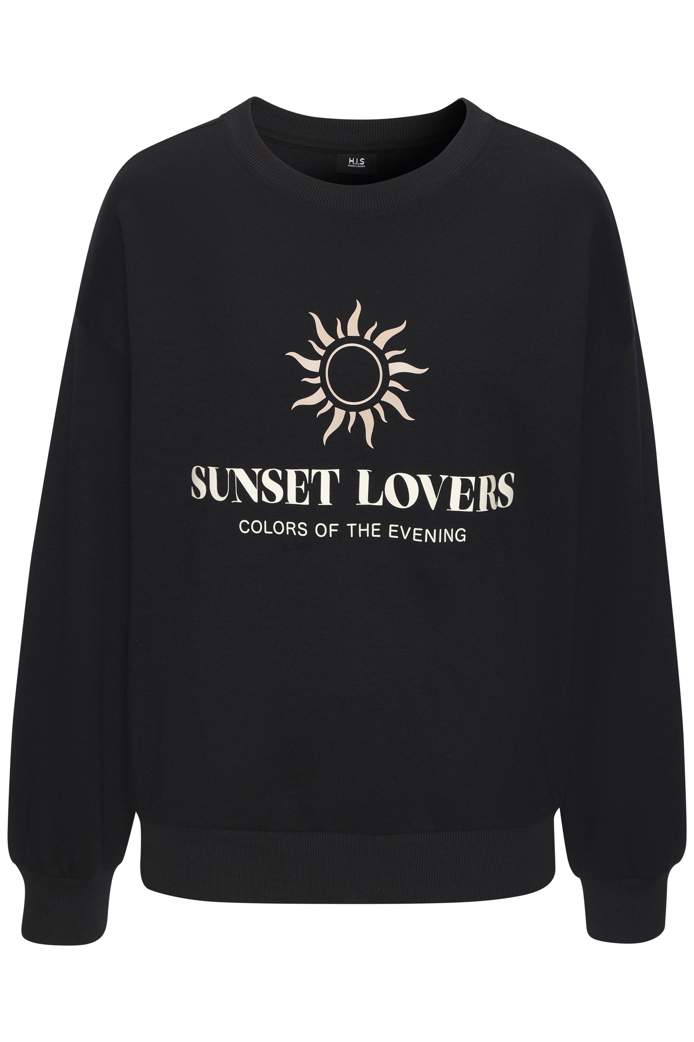H.I.S Sweatshirt mit großem Front-Print, Loungewear