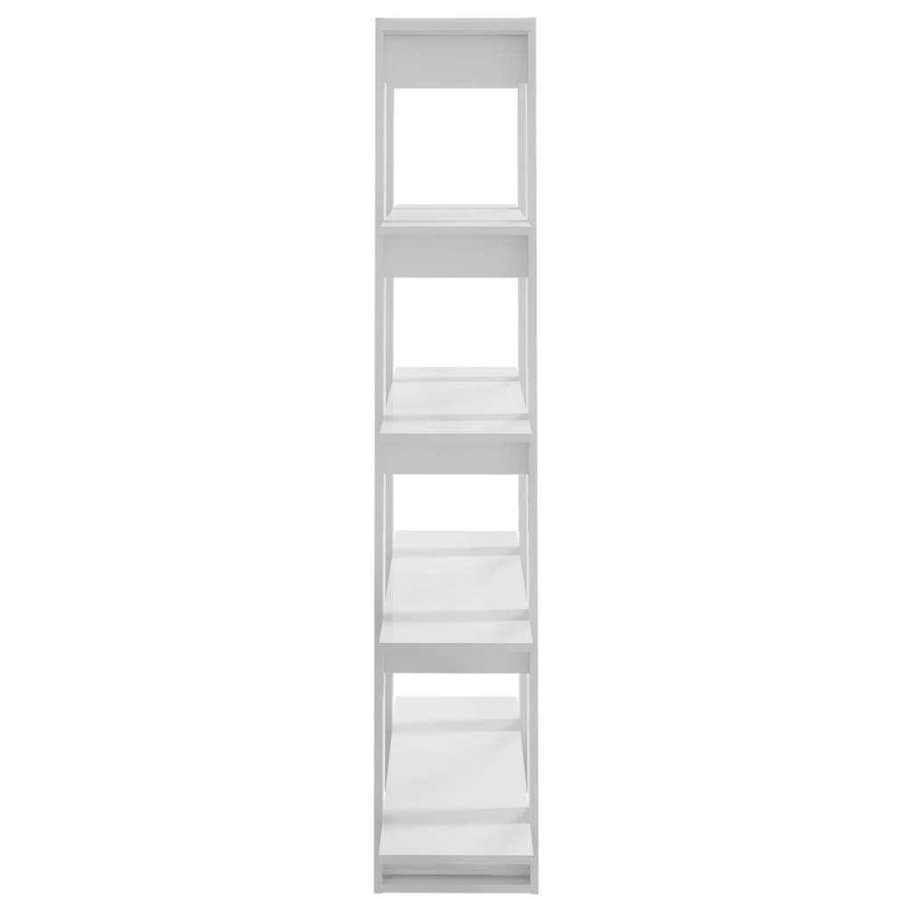 1-tlg. 100x30x160 Hochglanz-Weiß vidaXL Bücherregal cm, Bücherregal/Raumteiler