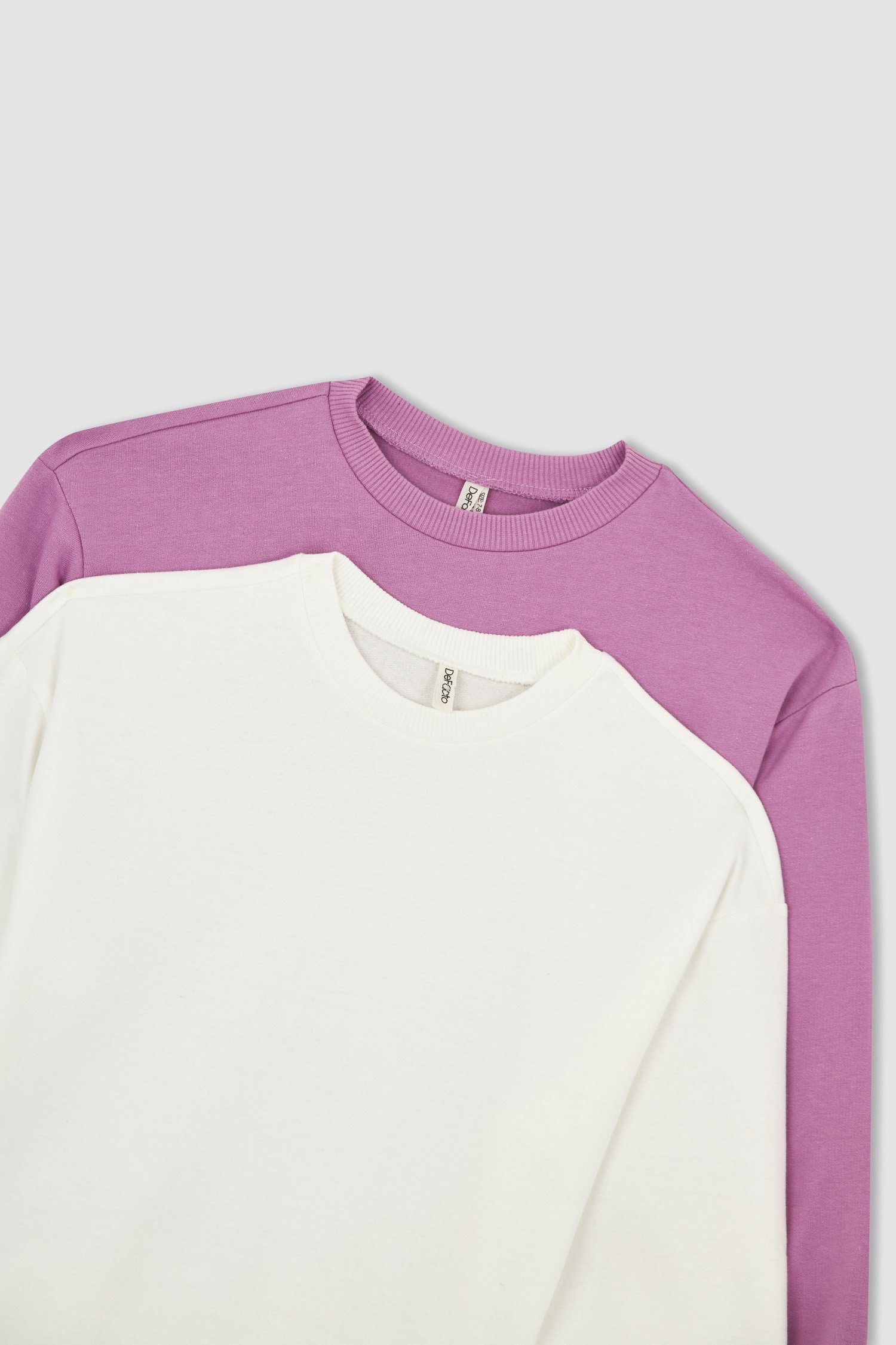 Sweatshirt DeFacto RELAX (2-tlg) FIT (Packung, Mädchen 2-tlg) Sweatshirt