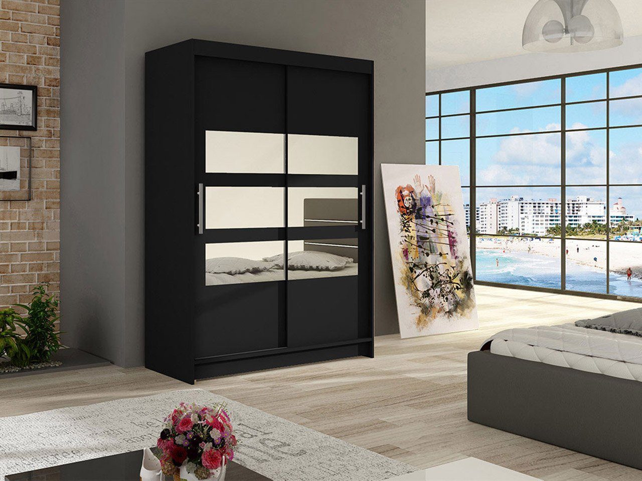 MIRJAN24 Kleiderschrank Miami V (mit Spiegel, günstig online kaufen