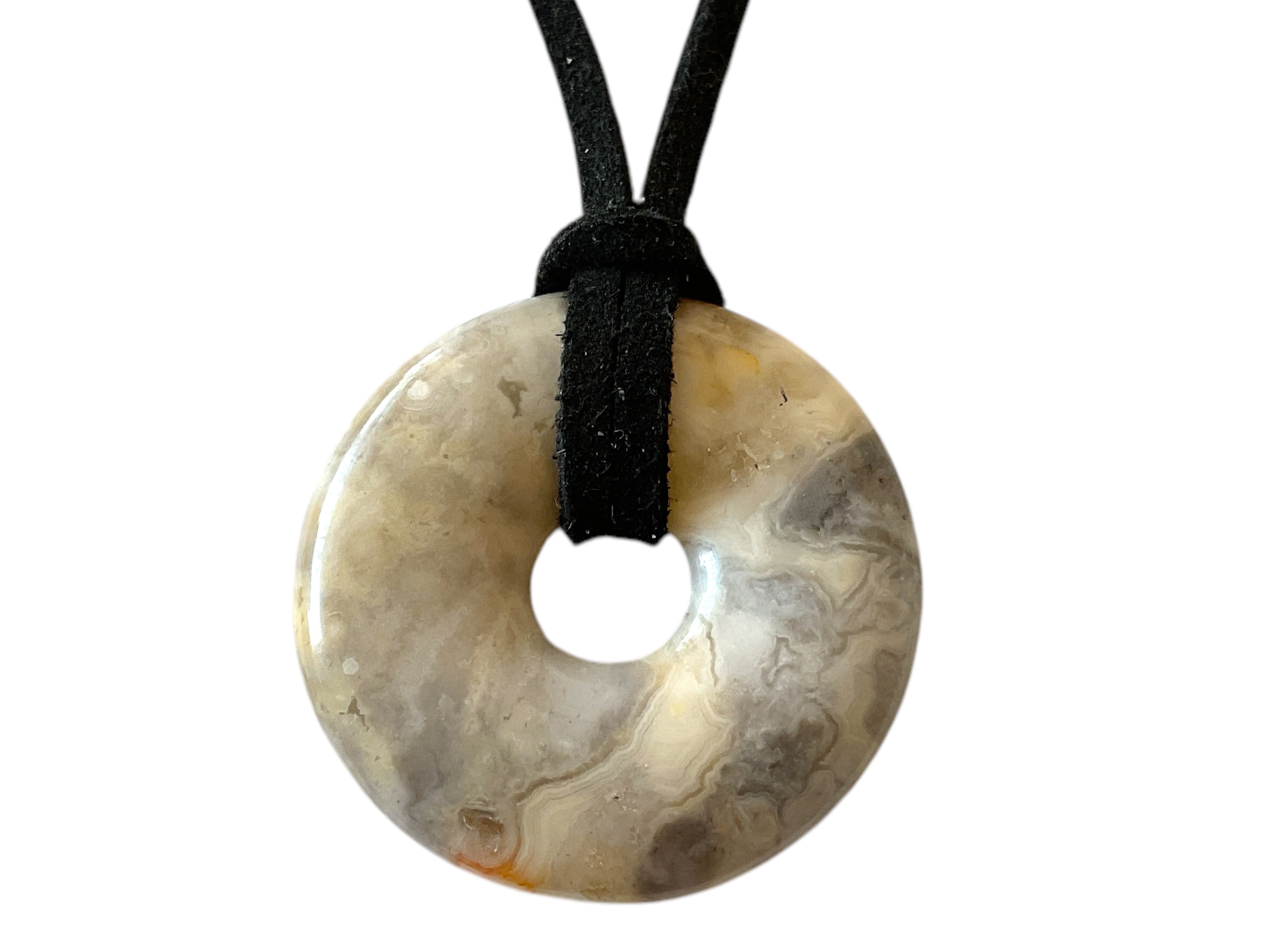 Steinfixx® Lange Kette echter Edelsteindonut 30 günstig online kaufen