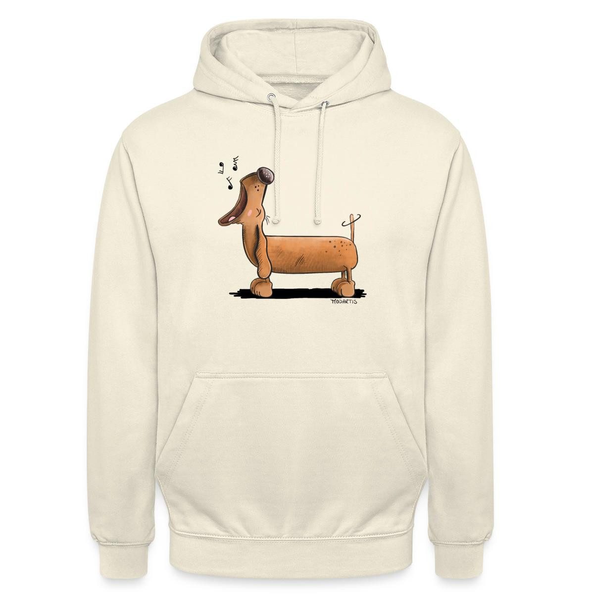 Hoodie Jaulender Dackel Comic Dachshund Unisex Hoodie