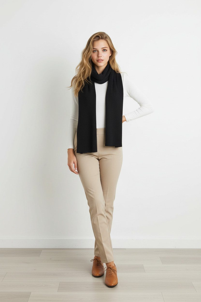 Zuckerwatte Strickschal, Rippstrickschal auch als Schulterstola Merino Viskose mit Cashmere