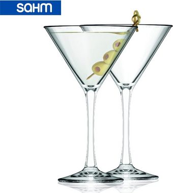 SAHM Martiniglas Martini Gläser 6er Set - 225ml Martini Glas, Cocktailgläser