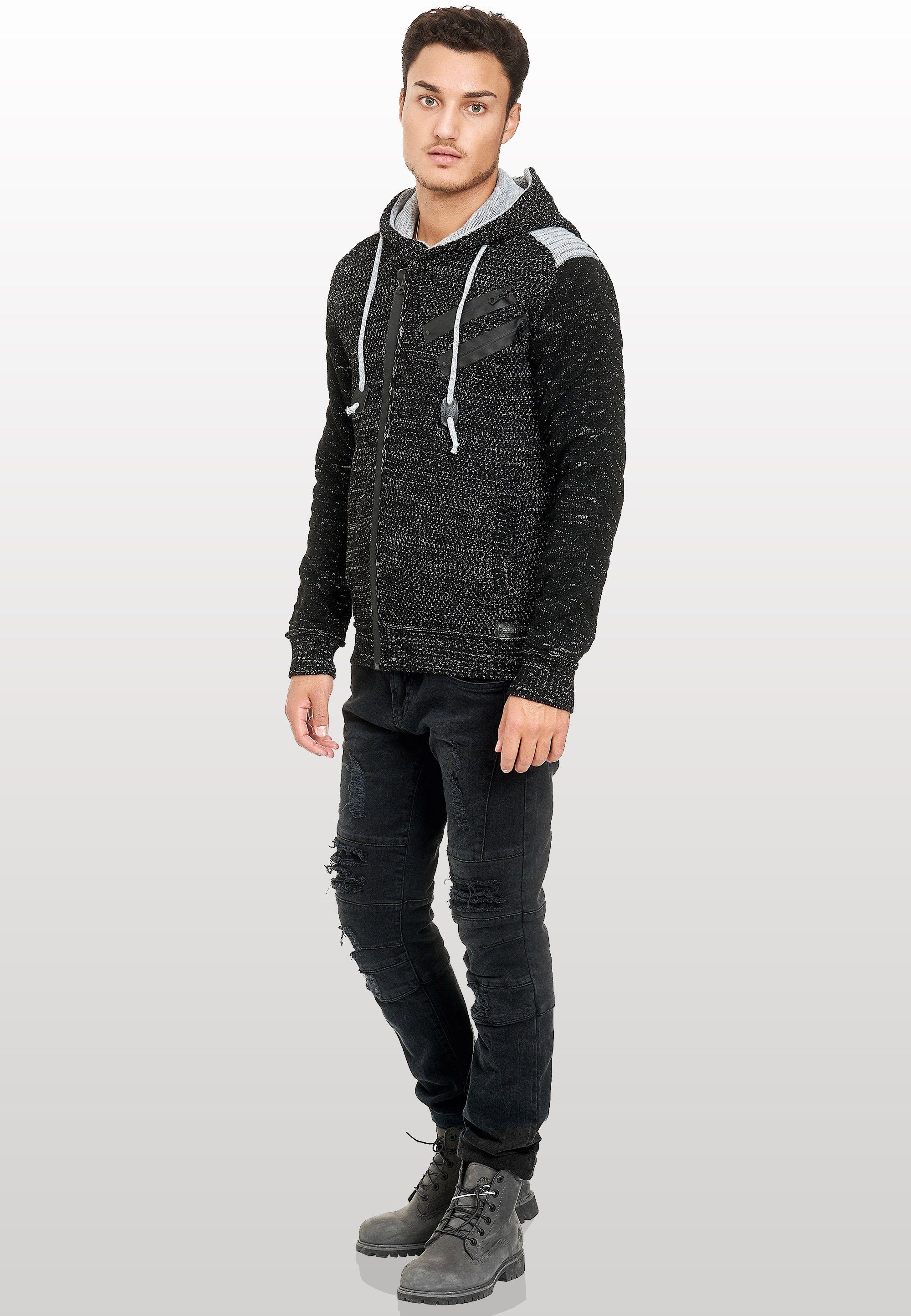 Rusty Neal Strickjacke in cooler Grobstrickoptik