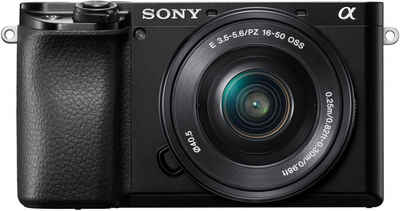Sony »ILCE-6100B -Alpha 6100 E-Mount« Systemkamera (24,2 MP, 4K Video, 180° Klapp-Display, WLAN (Wi-Fi), nur Gehäuse)