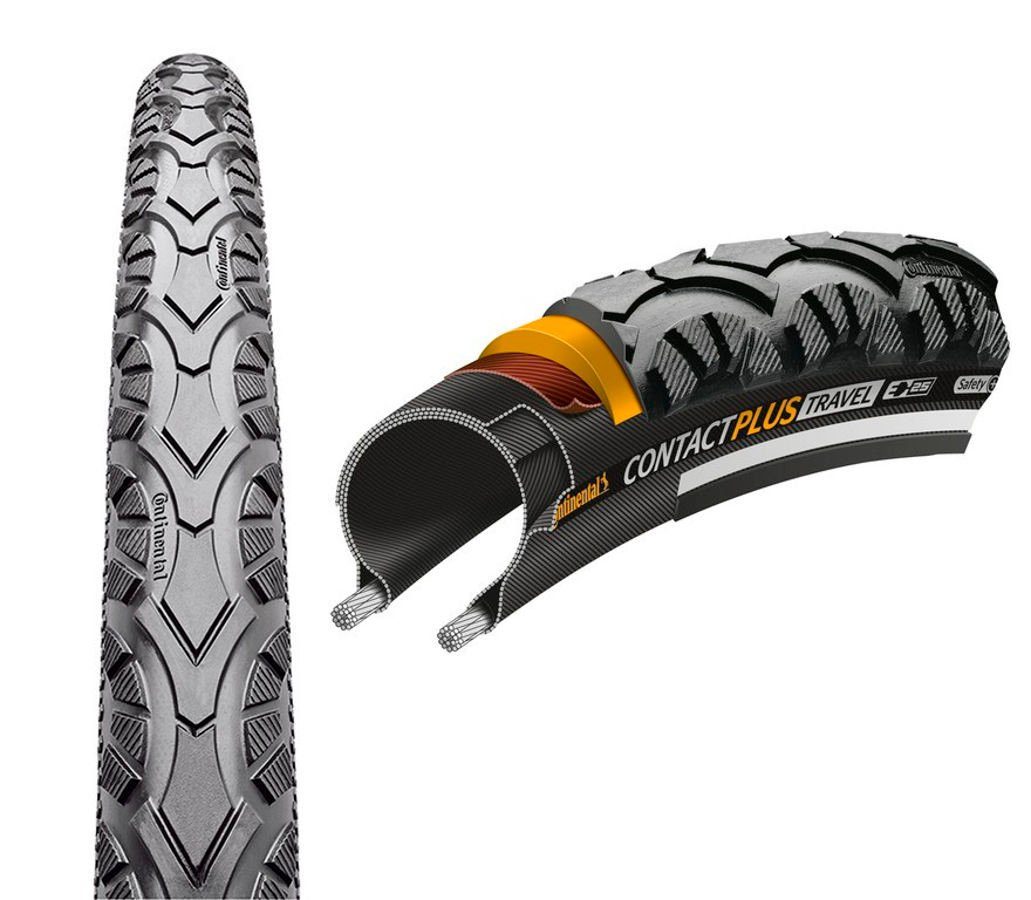 CONTINENTAL Fahrradreifen »Contact Plus Travel Drahtreifen 28" E-25 ...