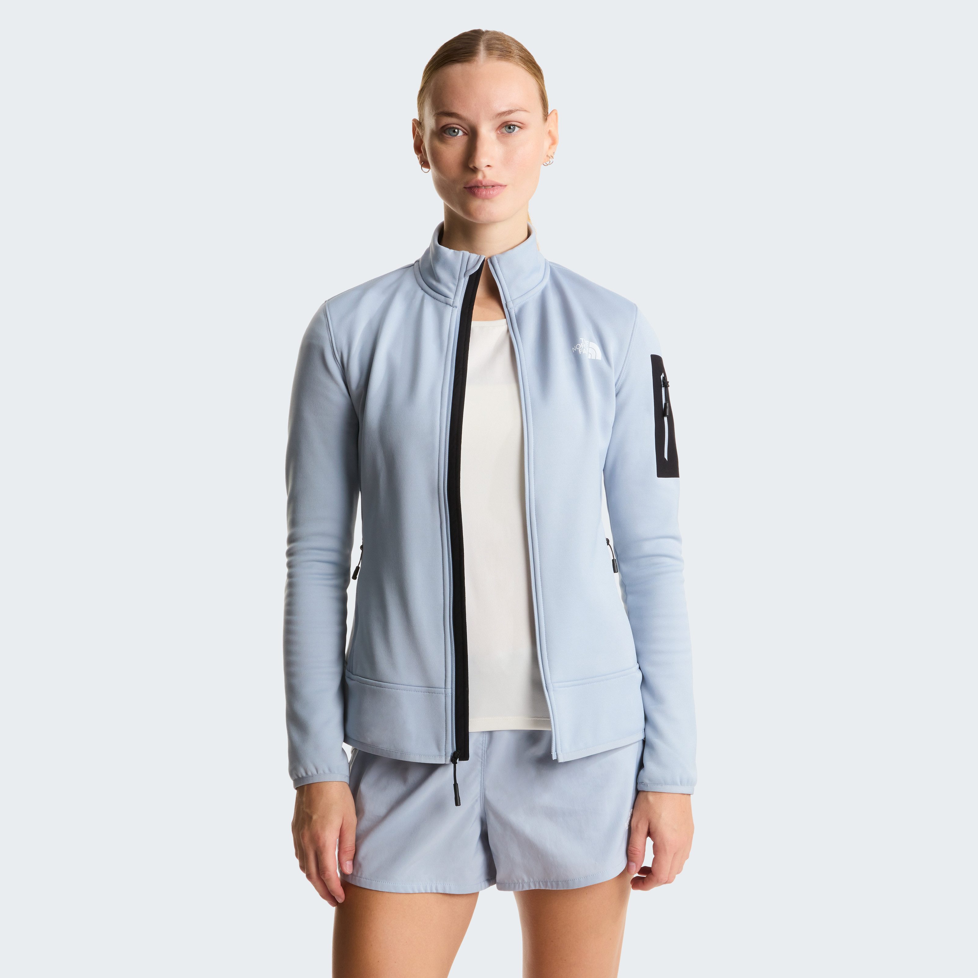 The North Face Fleecejacke W MISTYESCAPE FLEECE für Sport- und Outdooraktivitäten, dehnbares Material
