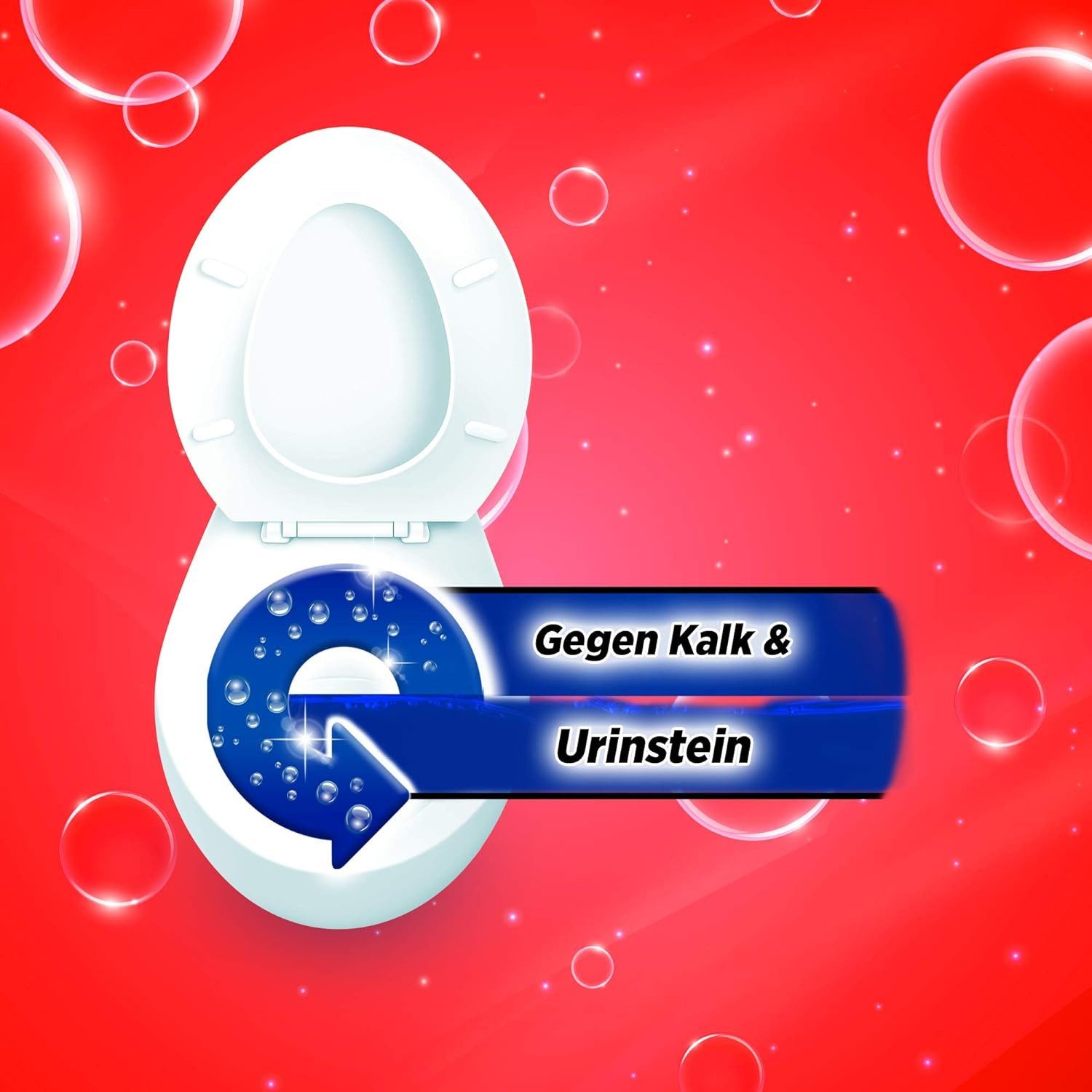 Bref Power Bref WC-Kraft Gel gegen Kalk & Urinstein, 1x 750ml WC-Reiniger (1-St. für kraftvolle Reinigung)