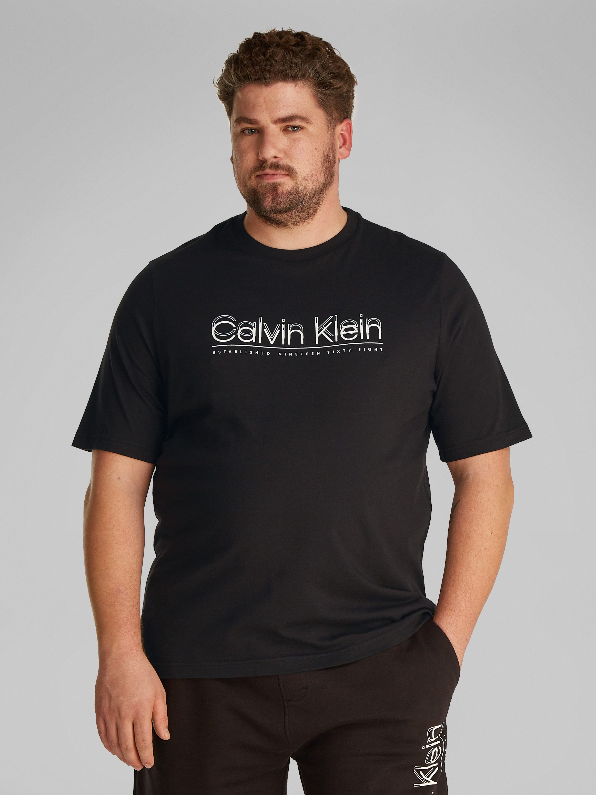 Calvin Klein Big&Tall T-Shirt BT_CP-DOUBLE LOGO günstig online kaufen