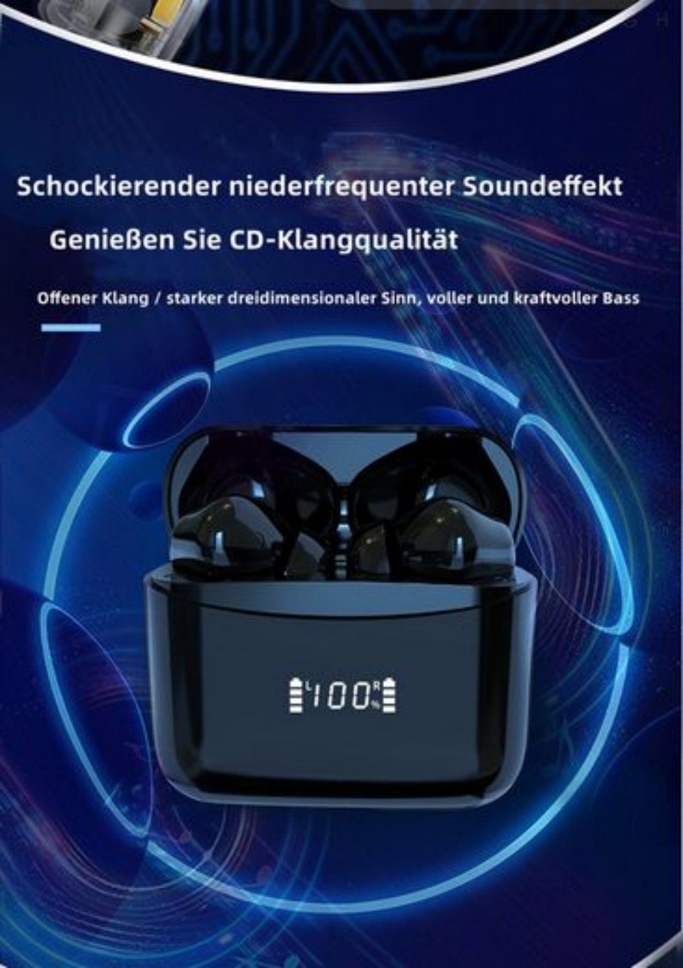5.3 Ohrhörer In Wasserdicht Bluetooth Siri, Bluetooth Ohrhörer, Kabellos Ear Orange Mikrofon, ENC ENC Mikrofon, Kopfhörer mit Lärmreduzierung) 4 Bluetooth, Bluetooth, OKWISH (mit 4 Bluetooth-Kopfhörer Headset